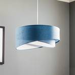 Vivien pendant lamp, two-tone, light blue/white
