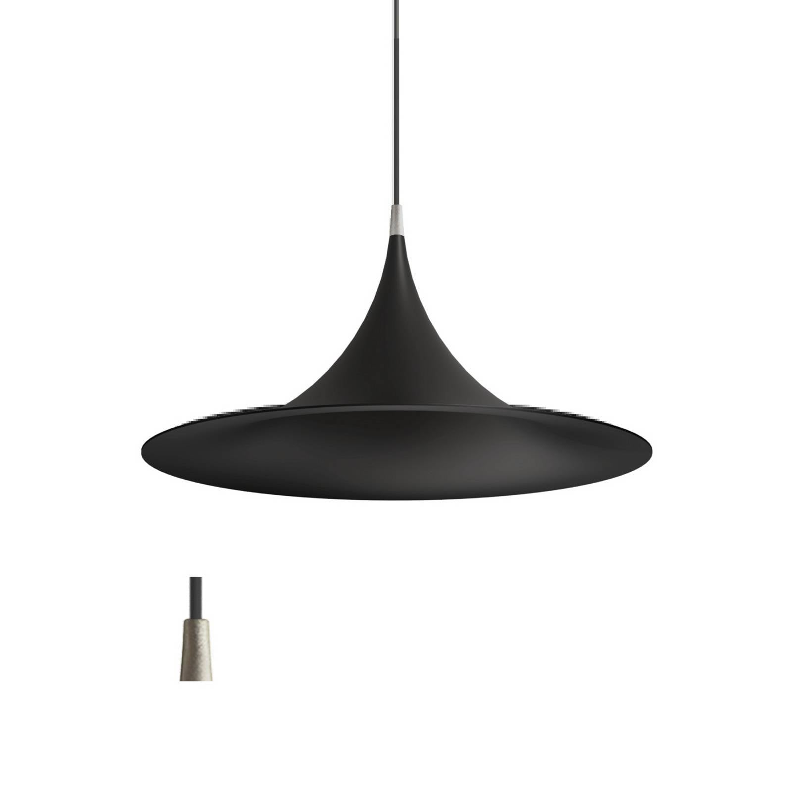 Hängeleuchte Morgana, schwarz/nickel, Metall, Ø 48 cm, E27
