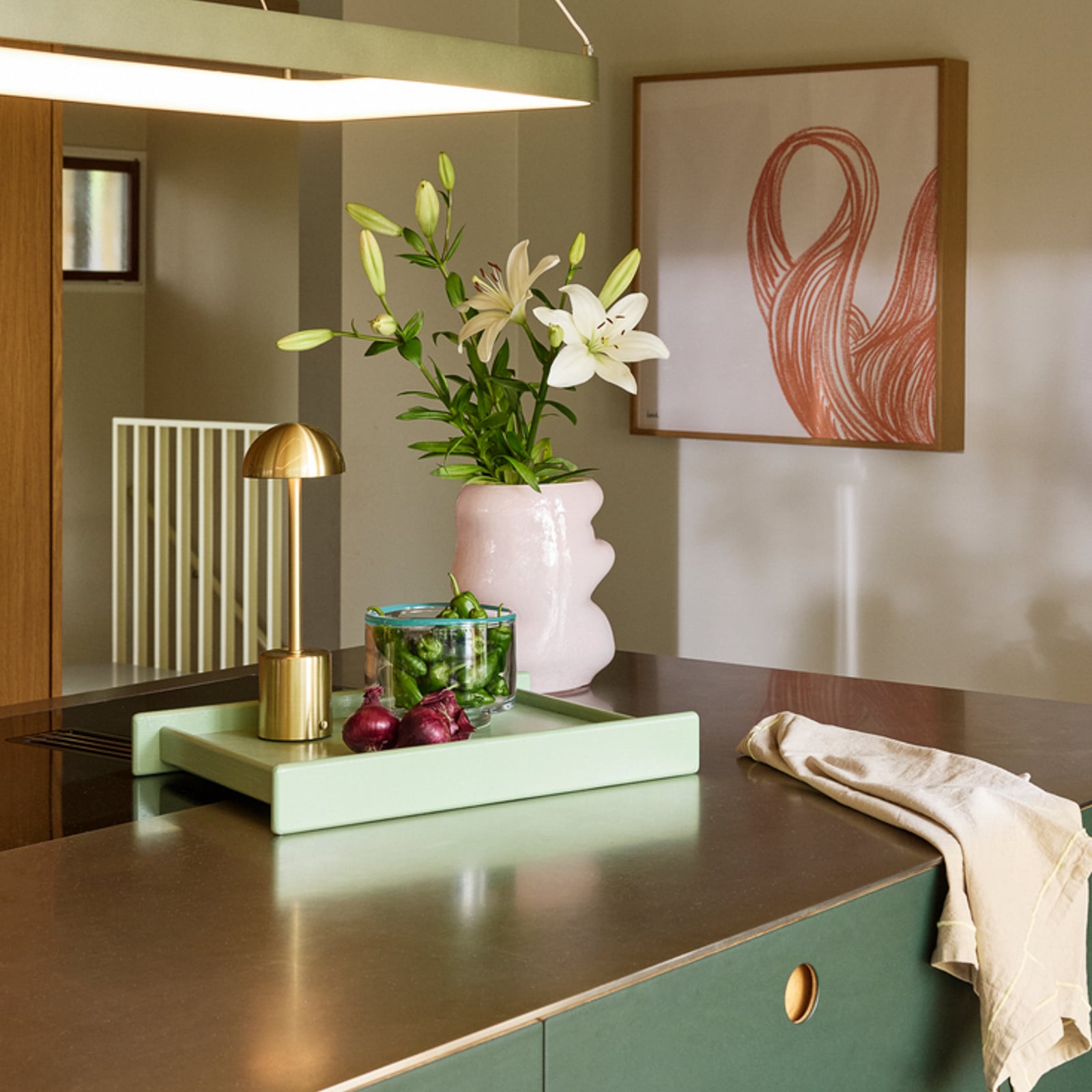 Vaso Lote rosa, altezza 25 cm - Hübsch