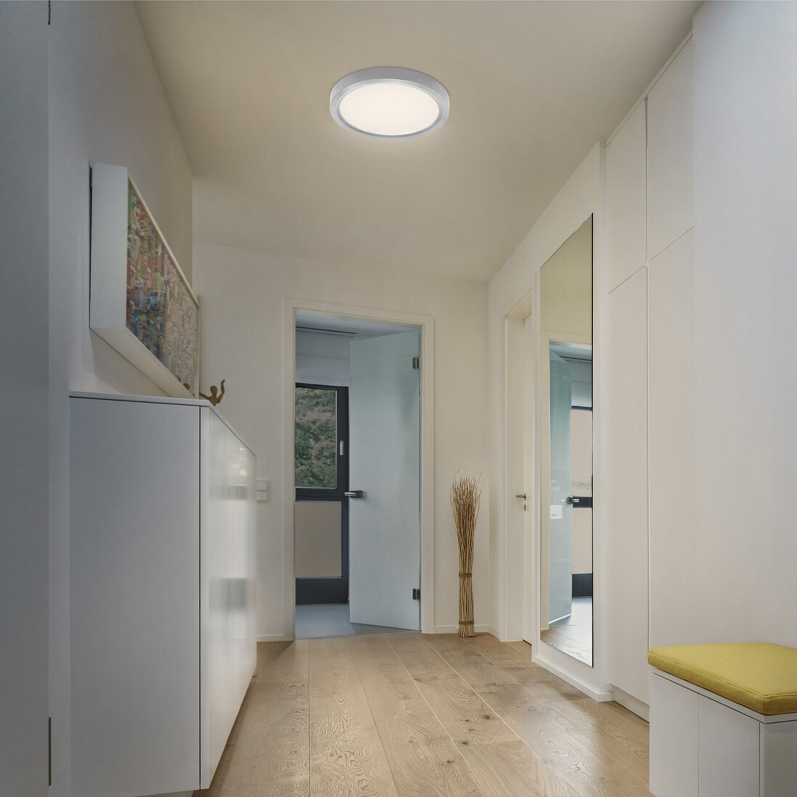 OSRAM LED griestu lampa ORBIS QUICKFIX Ø 32 cm, sudraba krāsā, clickdim OSRAM LED griestu lampa ORBIS QUICKFIX Ø 32 cm, sudraba krāsā, clickdim