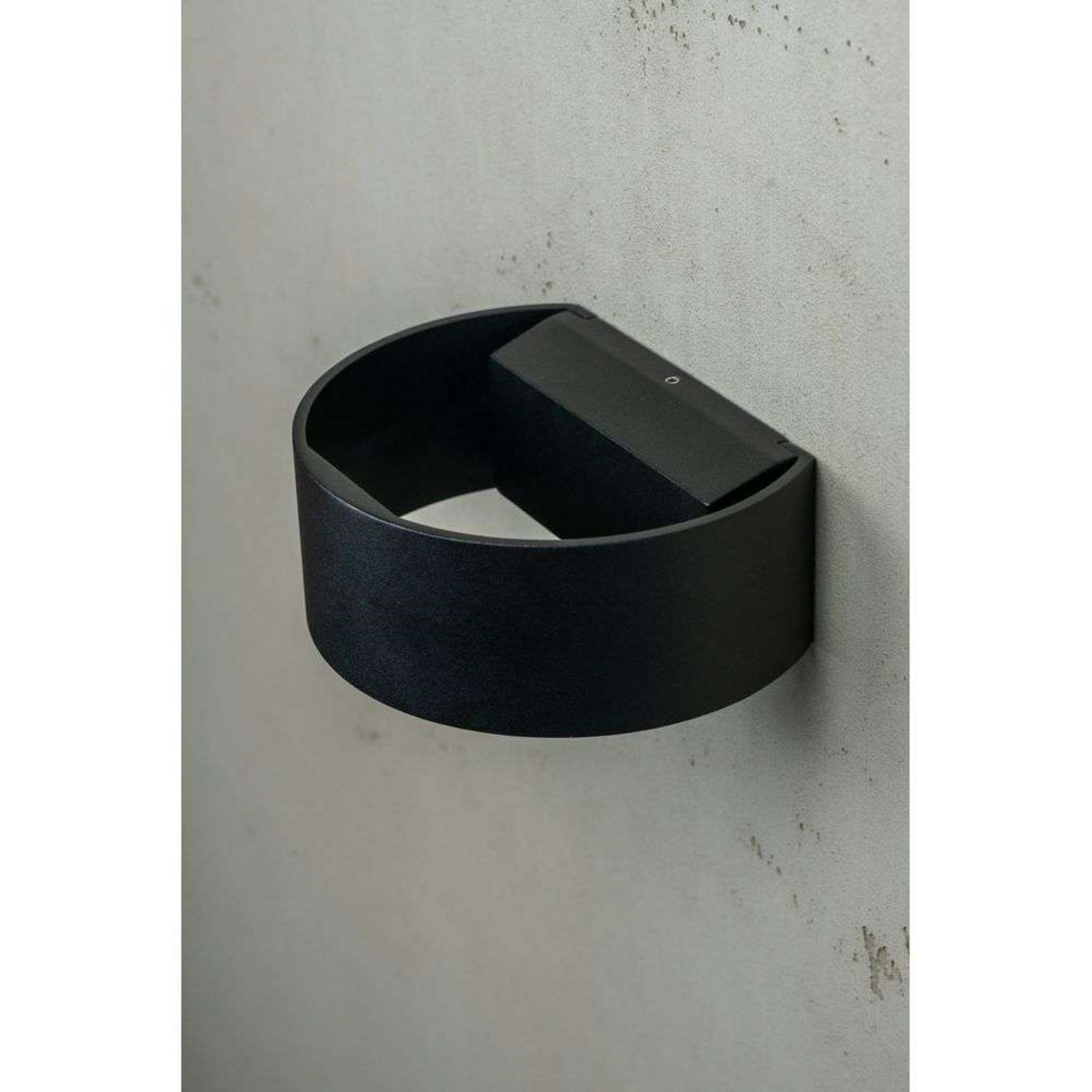 Circle Aplique de pared Exterior Negro - DybergLarsen