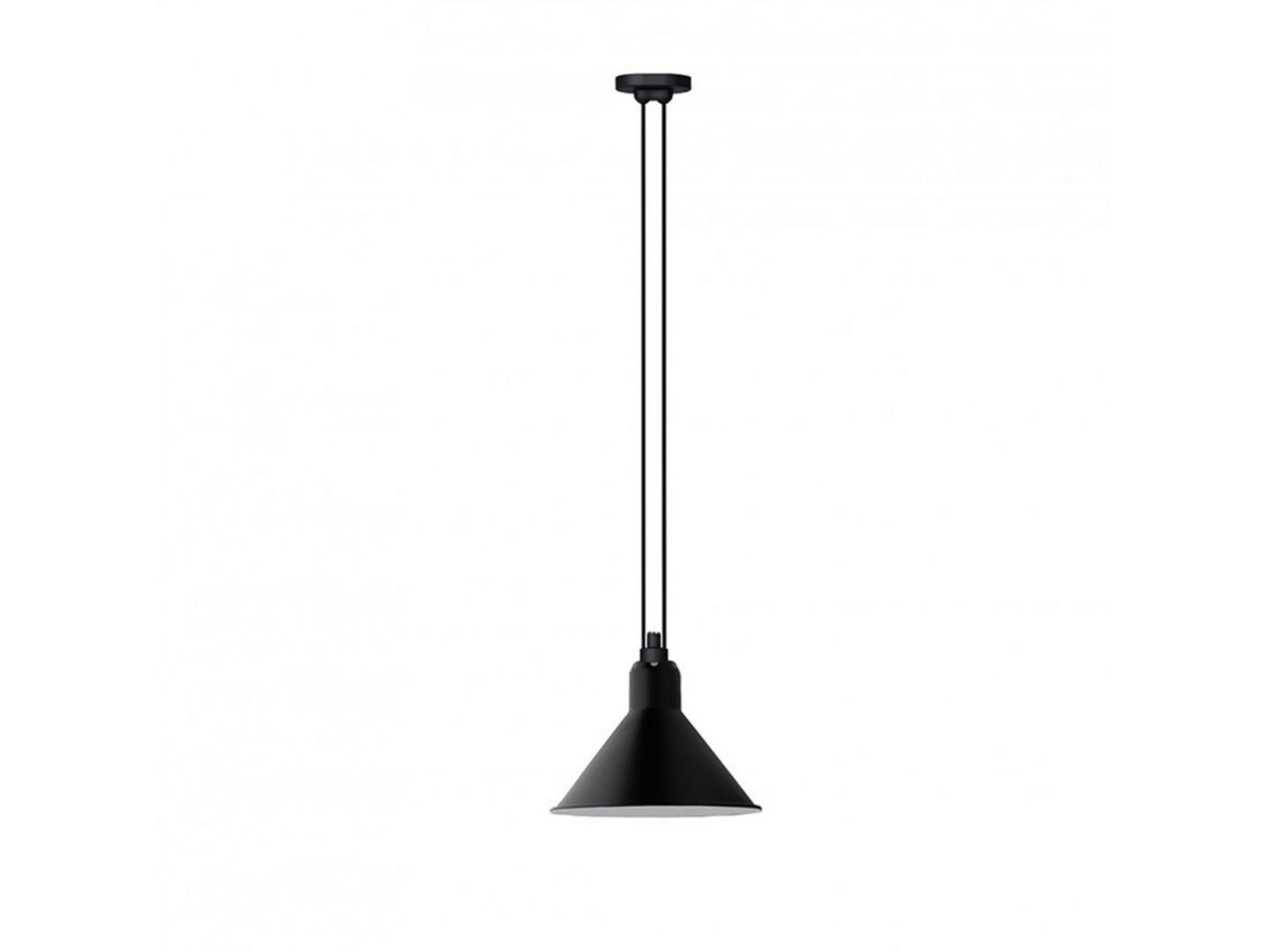 322 XL Suspension Conique Noir - Lampe Gras