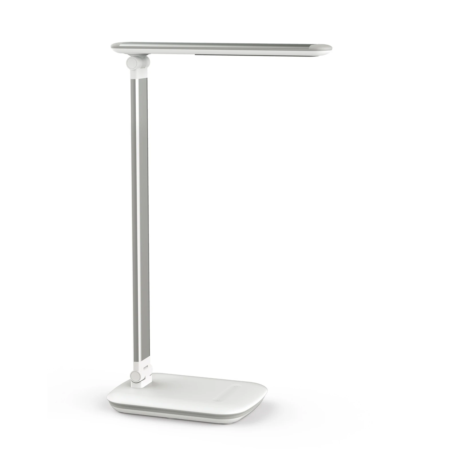 Stolová LED lampa MAULjazzy, biela, výška 43 cm, stmievateľné USB port