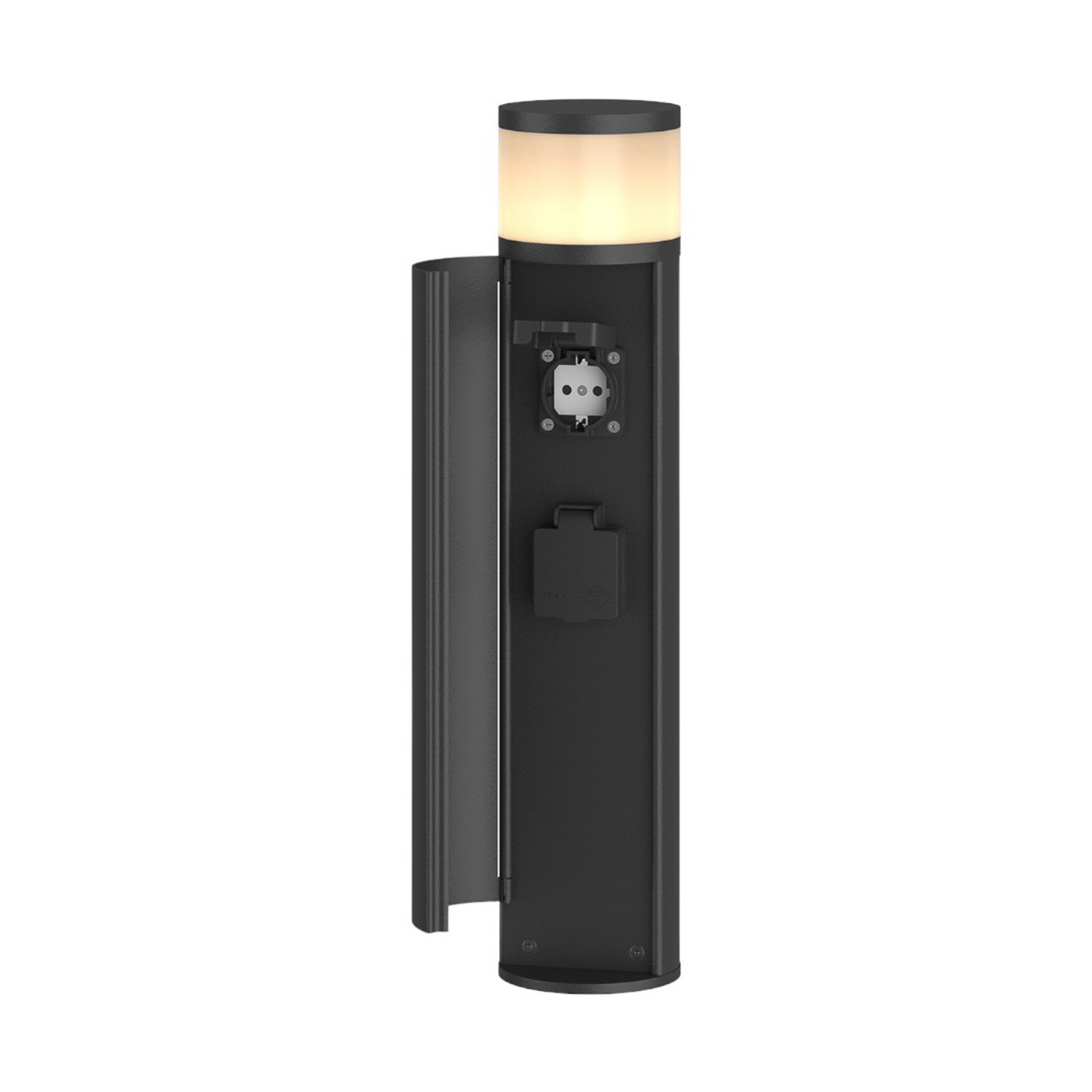 Corban Cover Up Ulko Puutarhavalaisin m/2 Pistorasia Graphite - Lucande