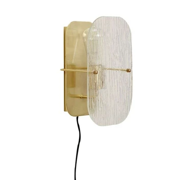 Ruffle Wandleuchte Brass - Hübsch