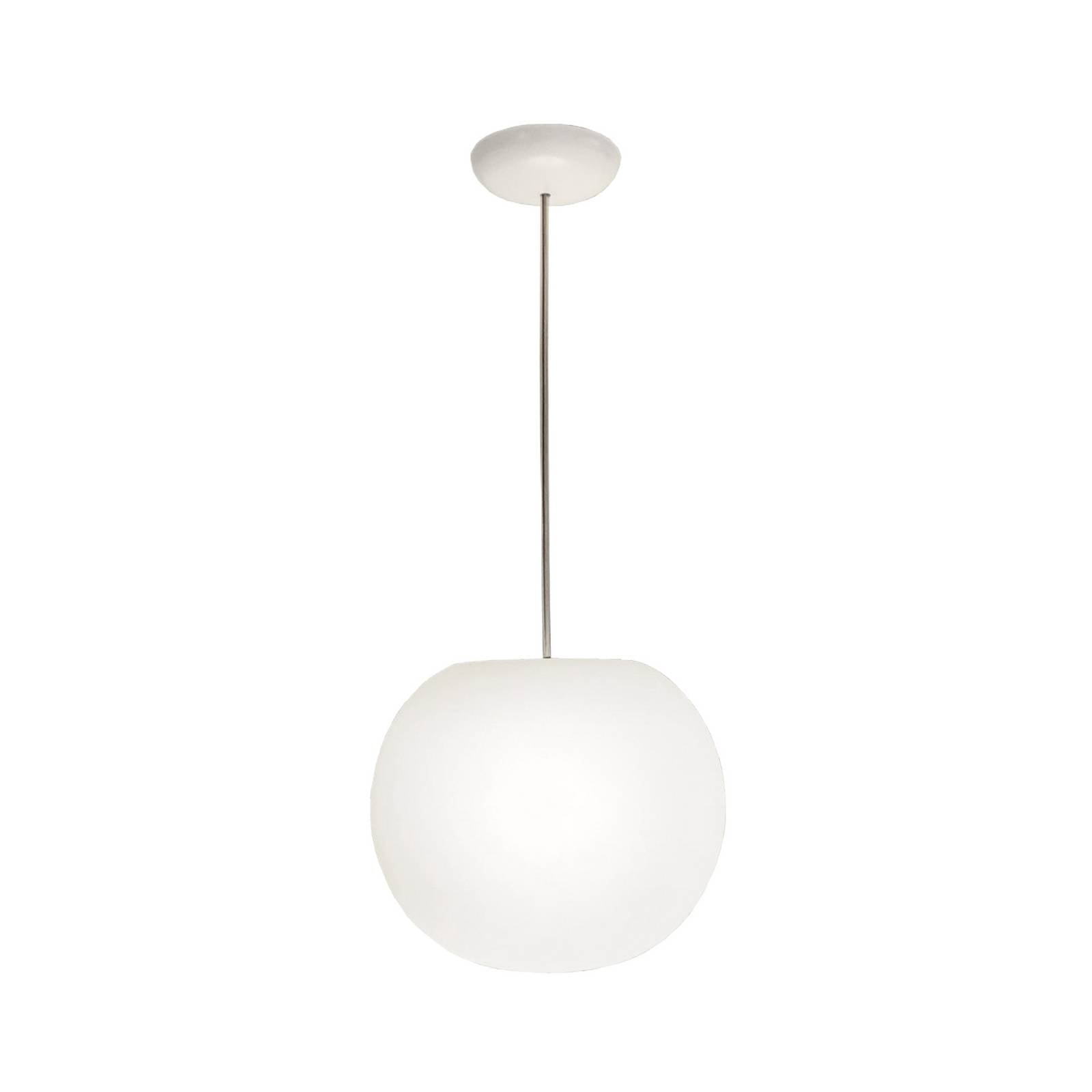 Casablanca Hängelampe Acai, weiß, Glas, Ø 26 cm, E27