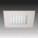 Luminaire encastrable LED Q 68, aspect inox