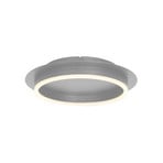 Ringlux LED-kattovalaisin, teräksenvärinen, Ø 32 cm, metallia