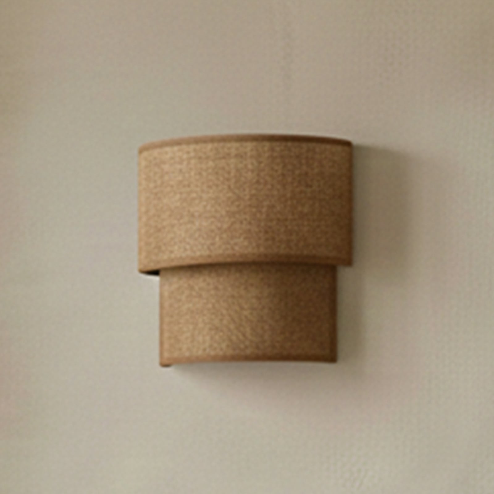Vegglampe Boho, jute/jute, høyde 22 cm, tekstil, E27
