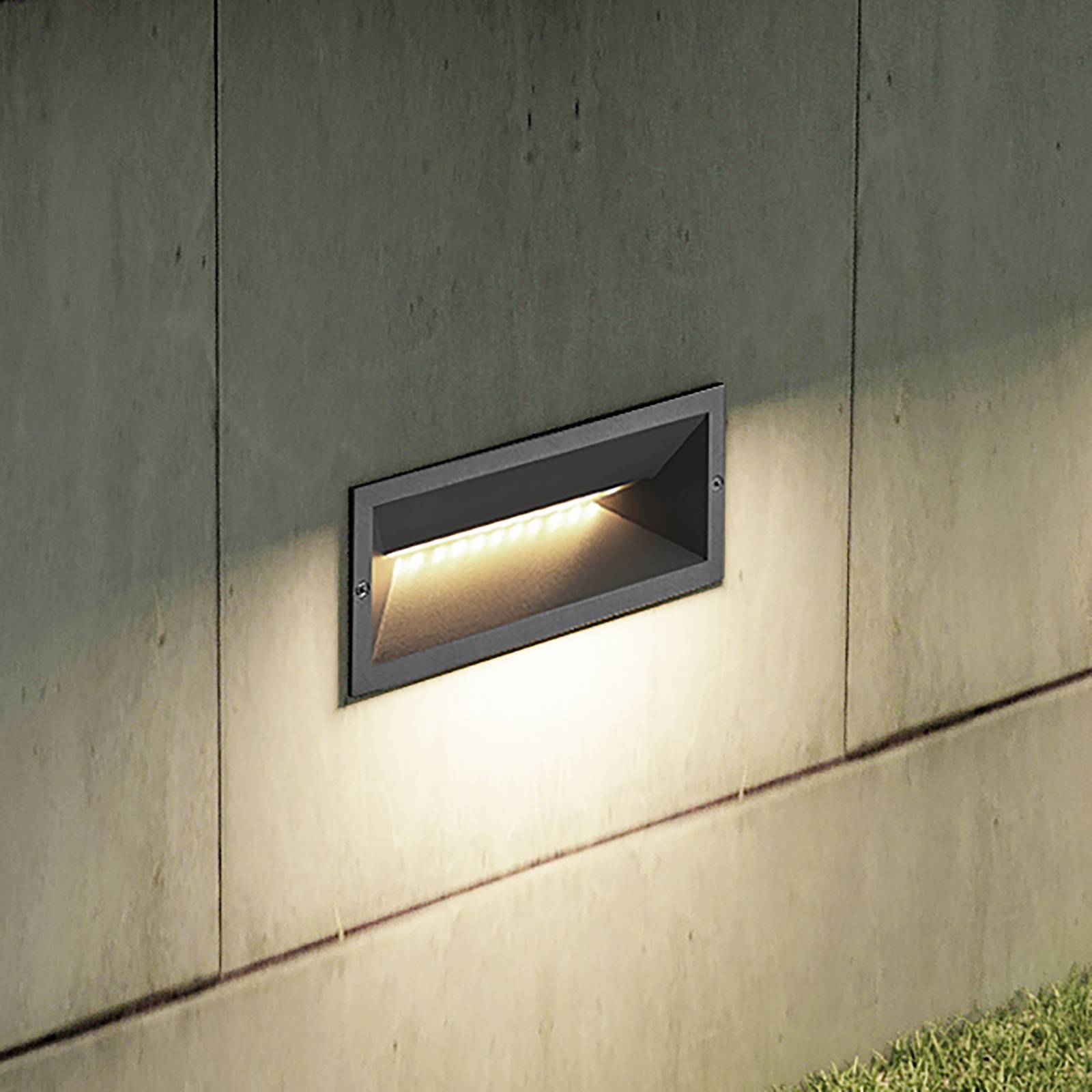 Zdjęcia - Naświetlacz LED / lampa zewnętrzna Lucande Jaano oprawa wpuszczana ścienna LED 