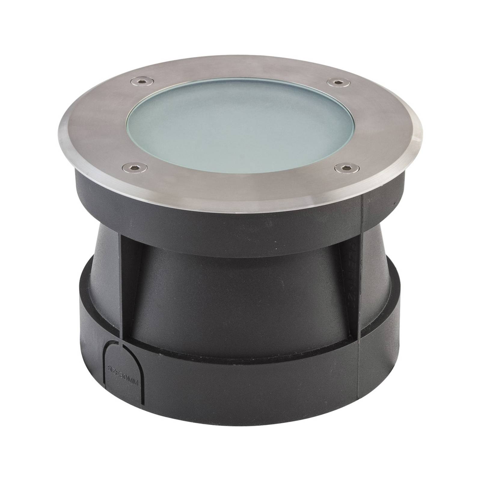 LED Bodeneinbauleuchte - rund - Edelstahl   AluIP67 - 110-240V - 12W - 3000K - 950lm