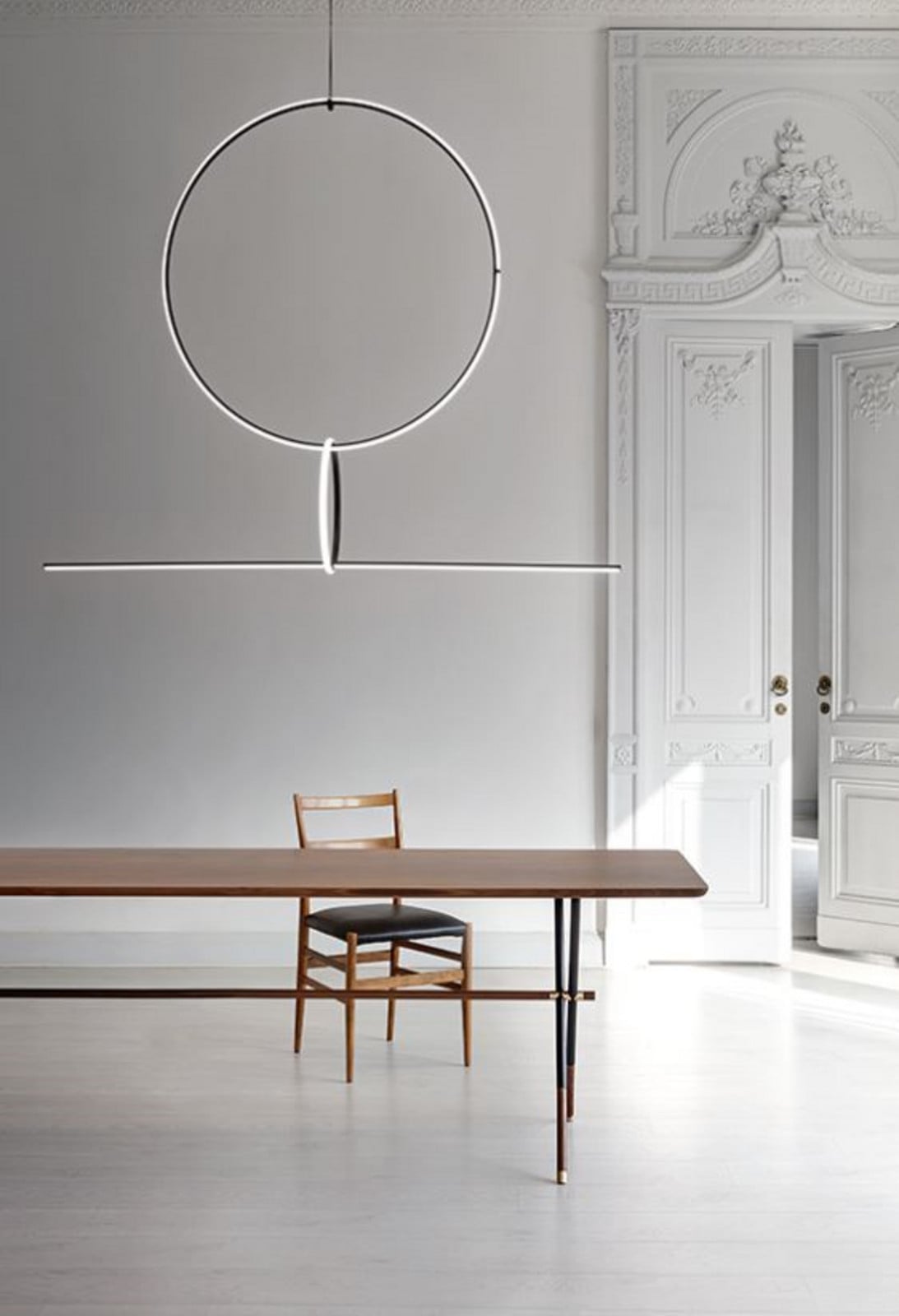 Arrangements Round Medium Pendel FLOS - Stue - Aluminium - Med én lyskilde