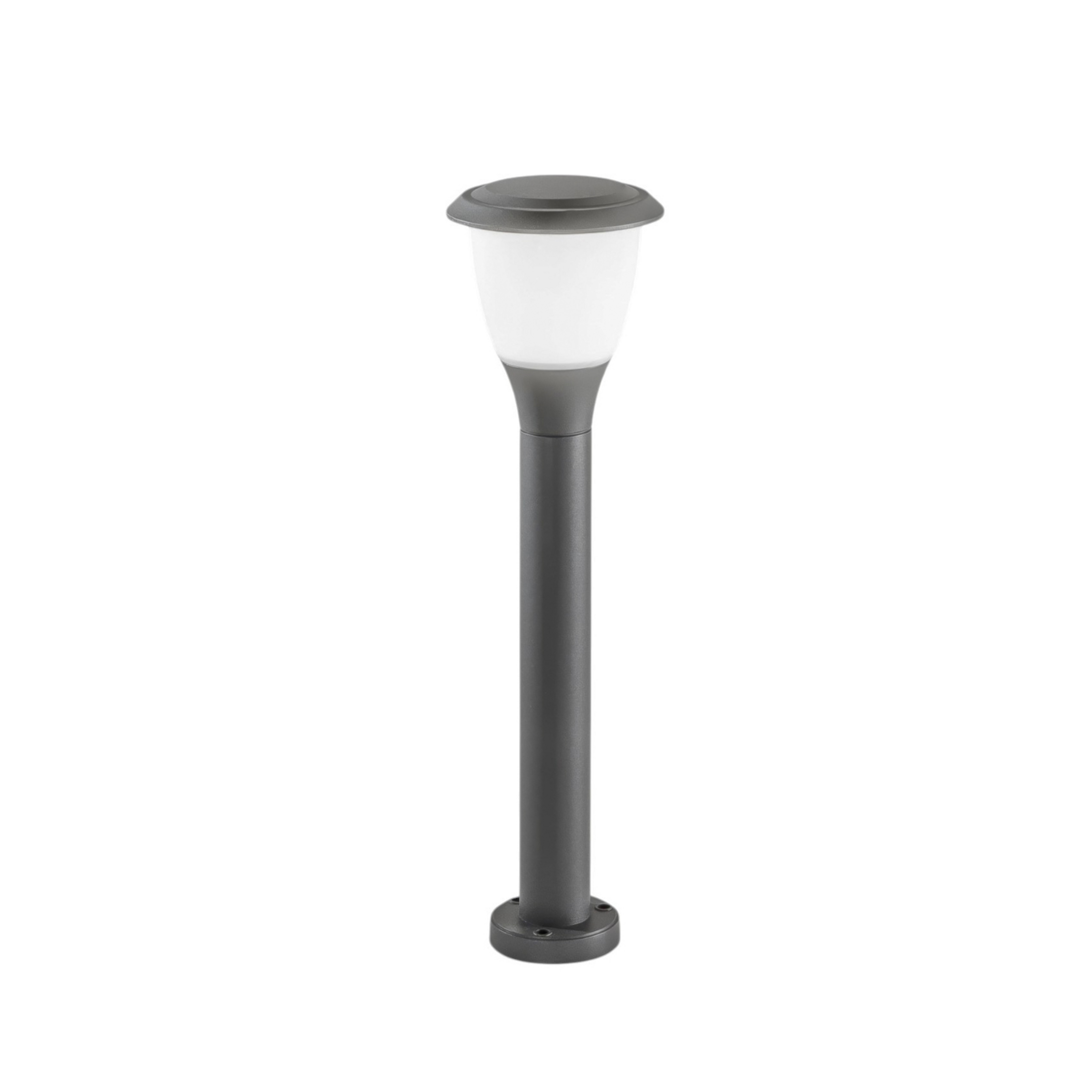 Borne lumineuse Thiago, 60 cm, gris foncé, métal, E27, IP65