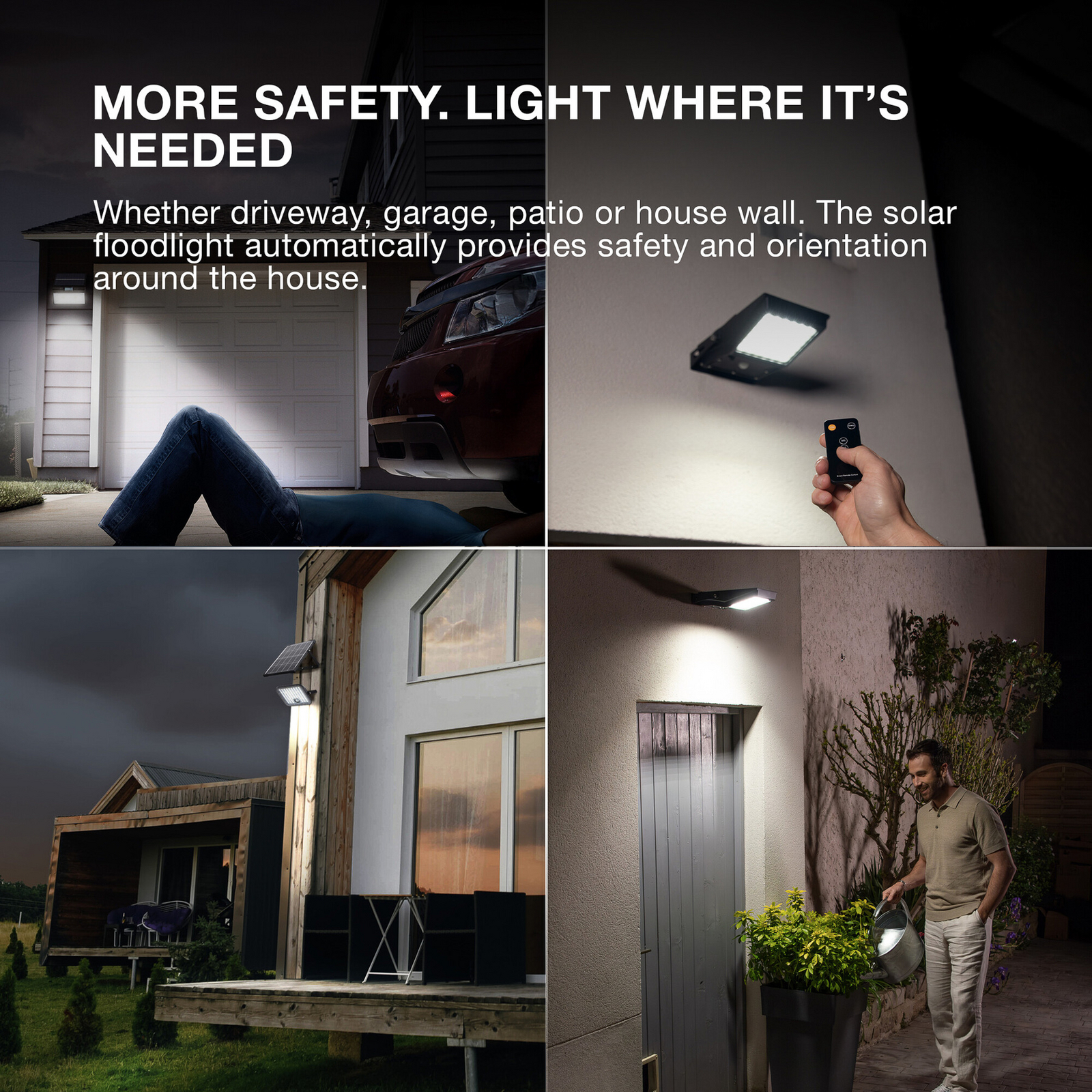 Foco de exterior solar OSRAM ENDURA, 30 W, sensor, 4.000 K IP65 Foco de exterior solar OSRAM ENDURA, 30 W, sensor, 4.000 K IP65