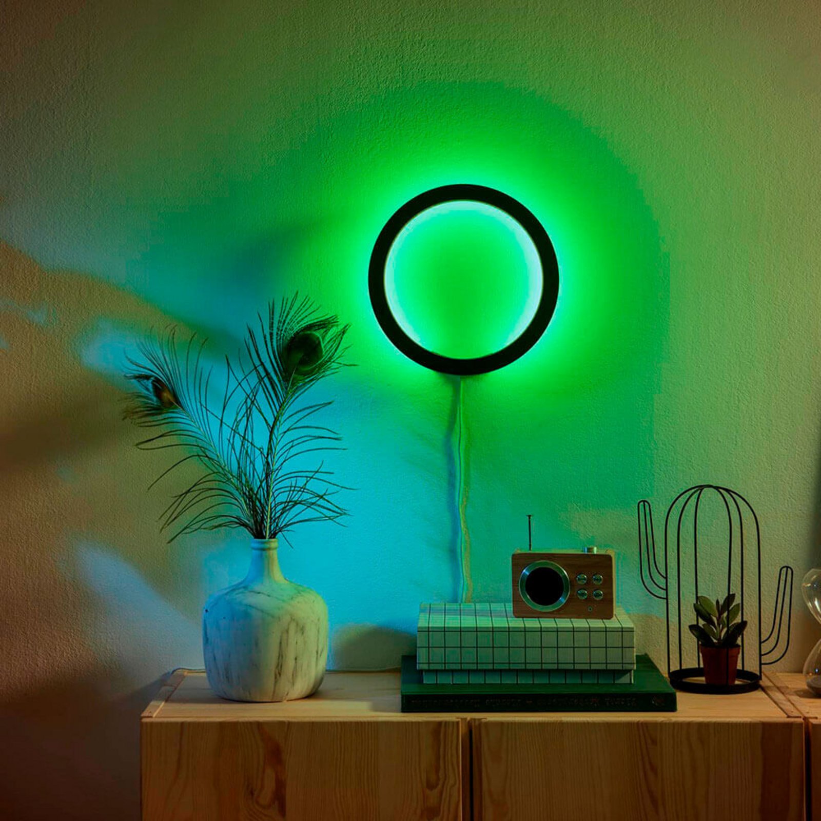 Sana Hue Aplică de Perete Black Bluetooth White/Color Amb. - Philips Hue