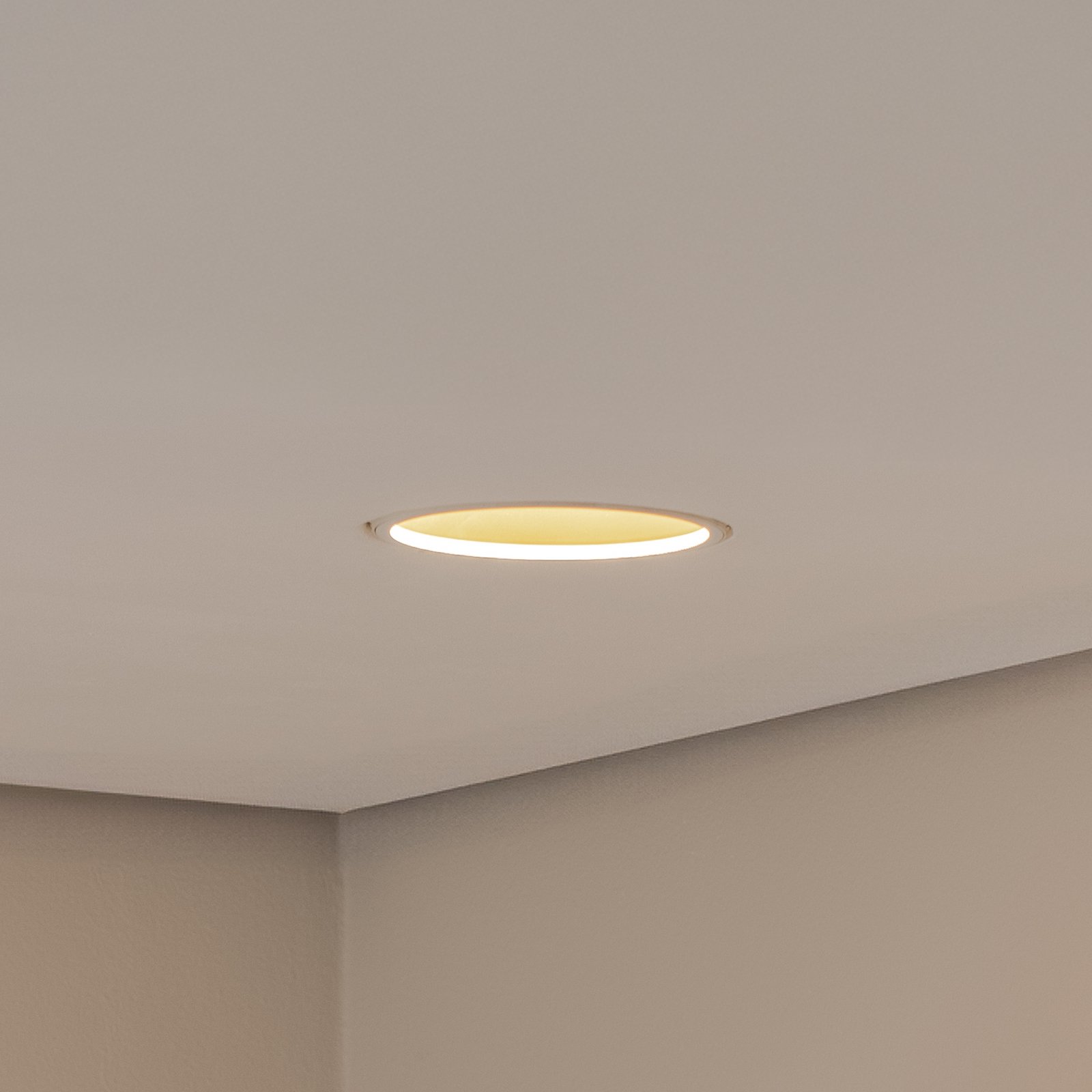 Bega LED spot da incasso a soffitto Studio Line, bianco/ottone, alluminio