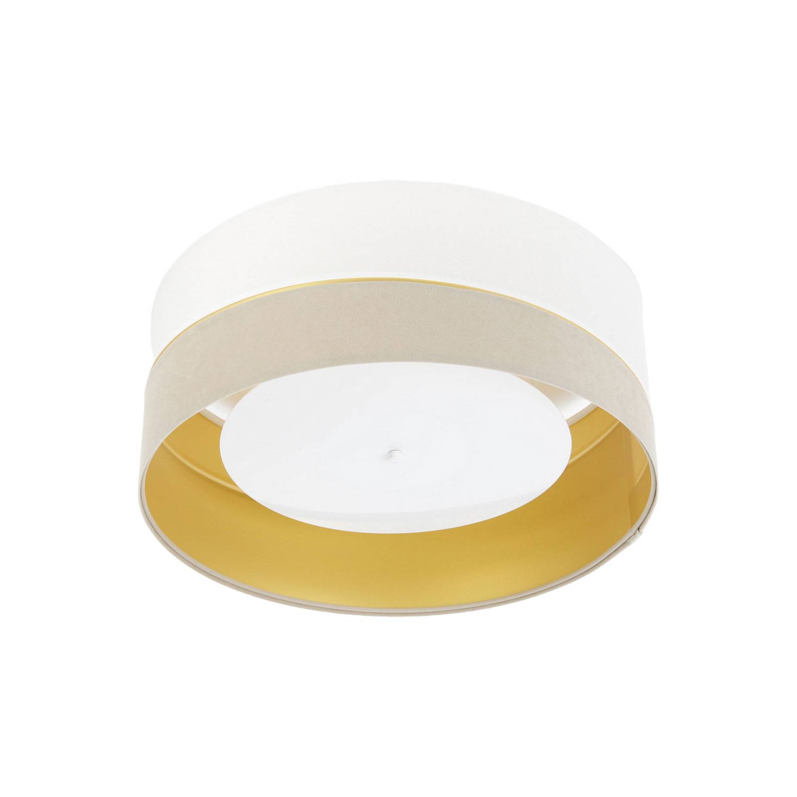 Deckenleuchte Susan, weiß/beige/gold