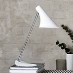 Vanila galda lampa, regulējama, balta