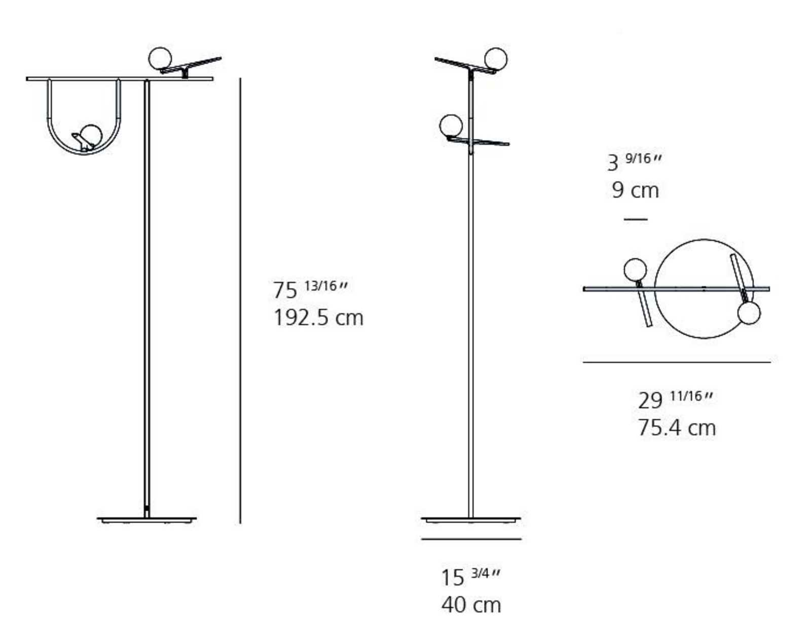 Yanzi F Lampadar - Artemide