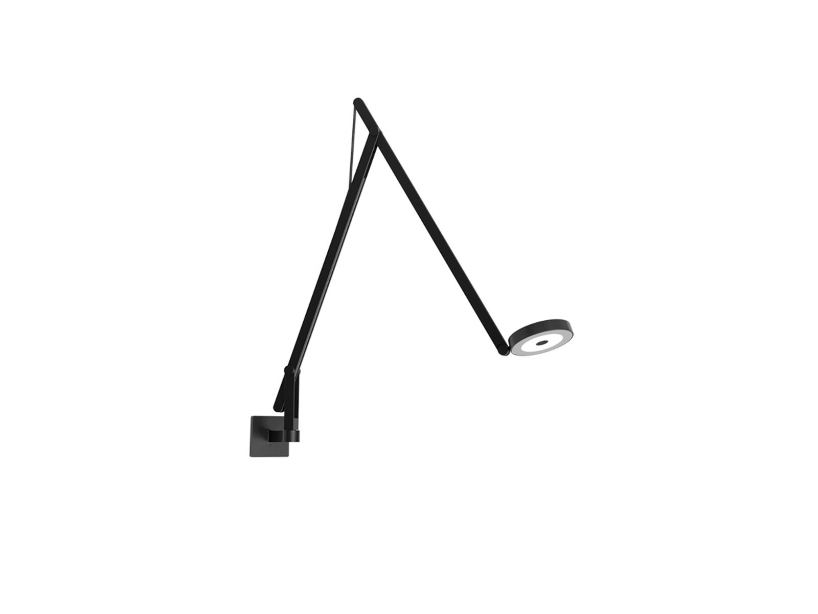 String W1 Wall Lamp DTW Matt Black/Black - Rotaliana