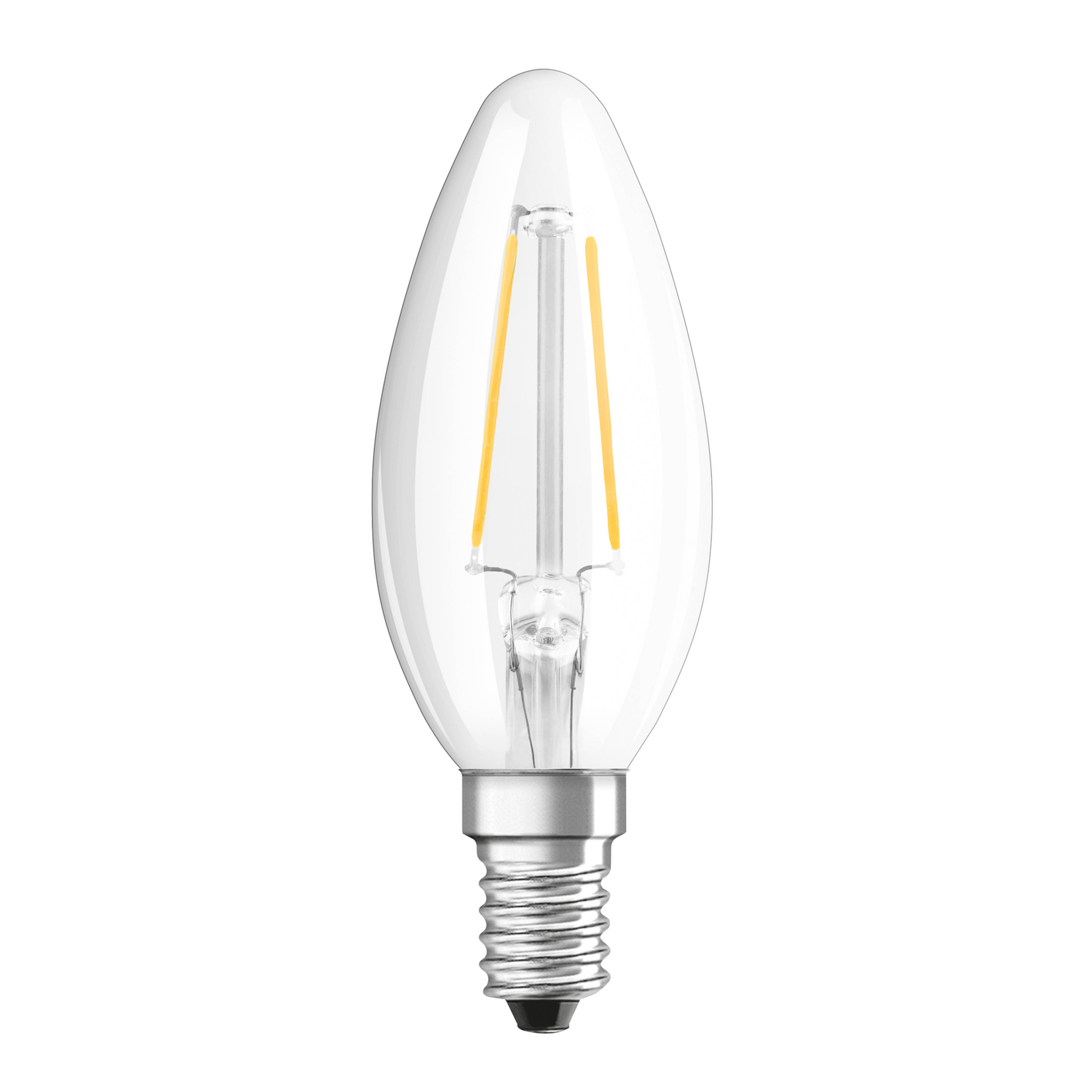 Ampoule bougie LED E14 2,8W 827 à intensité variable claire OSRAM