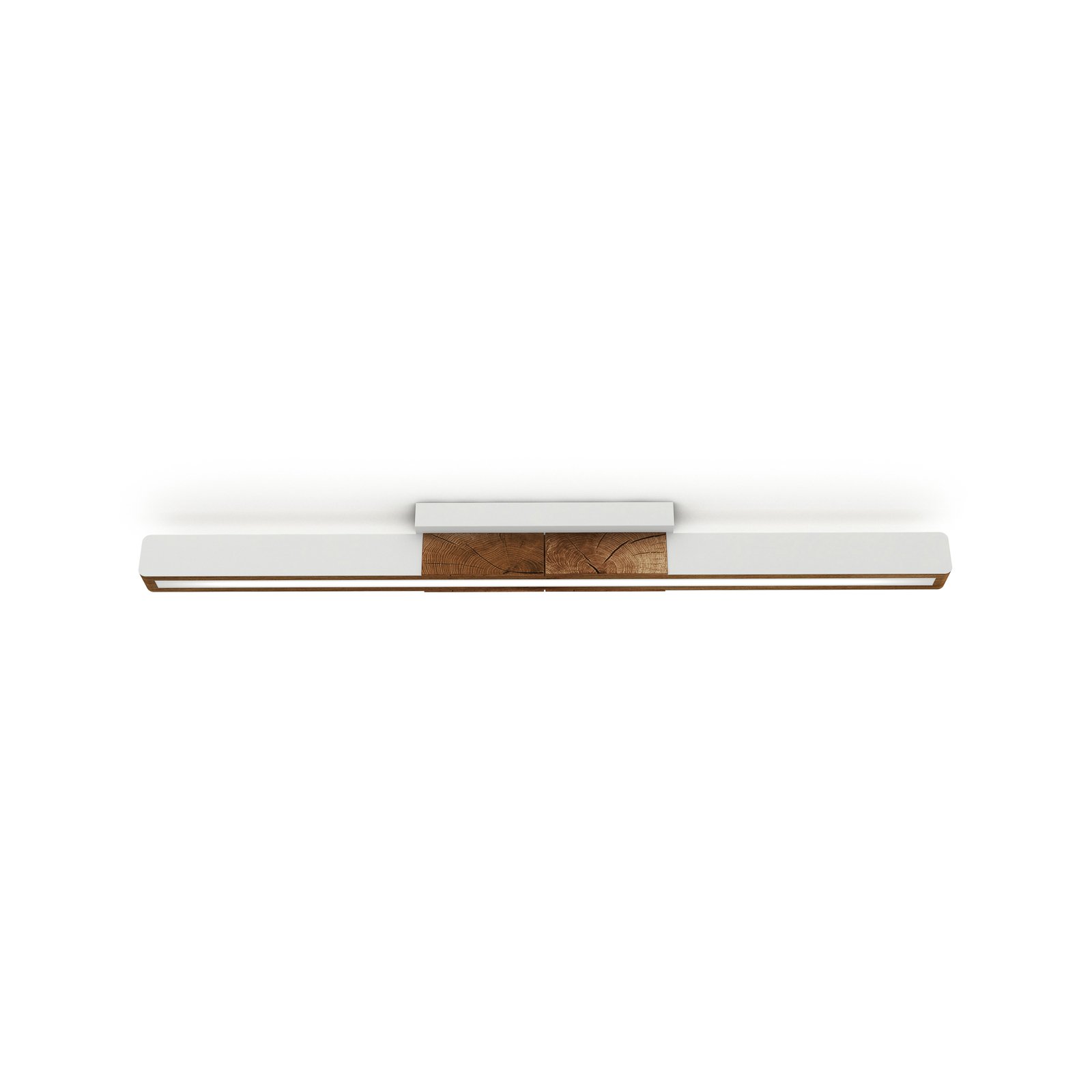 HerzBlut LED-Deckenlampe Lana del bianco, Holz, dimmbar