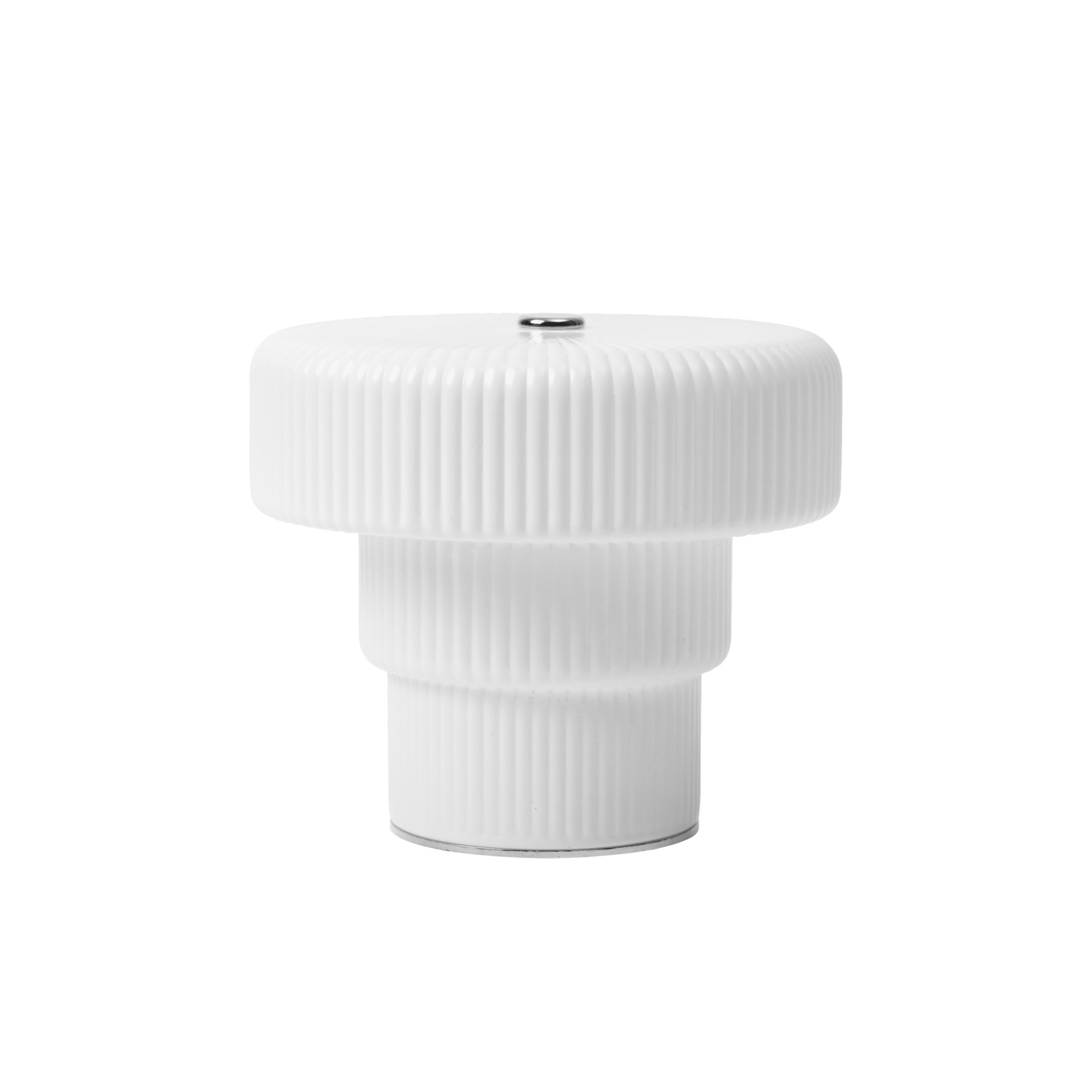 Ripple LED-batteridrevet bordlampe, glas, højde 10,2 cm - ferm LIVING