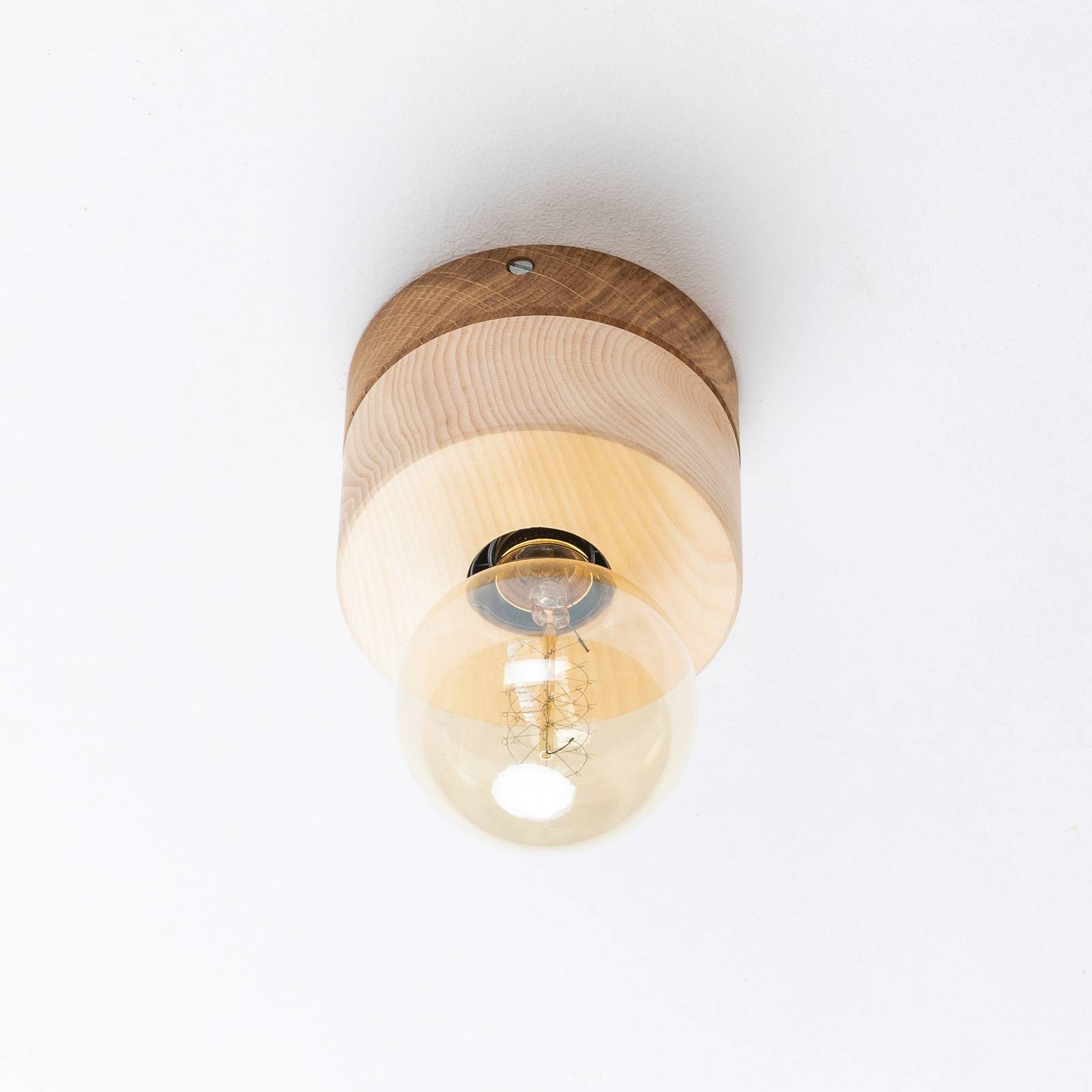 ALMUT 0239 taklampa, vegan, cembratall/ek