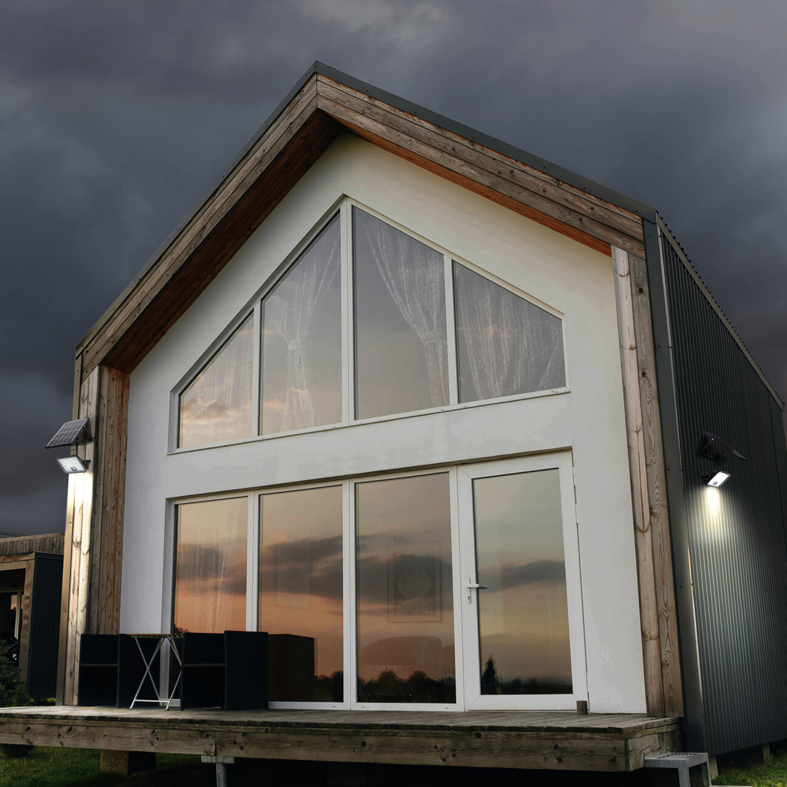 Foco de exterior solar OSRAM ENDURA, 30 W, sensor, 4.000 K IP65 Foco de exterior solar OSRAM ENDURA, 30 W, sensor, 4.000 K IP65