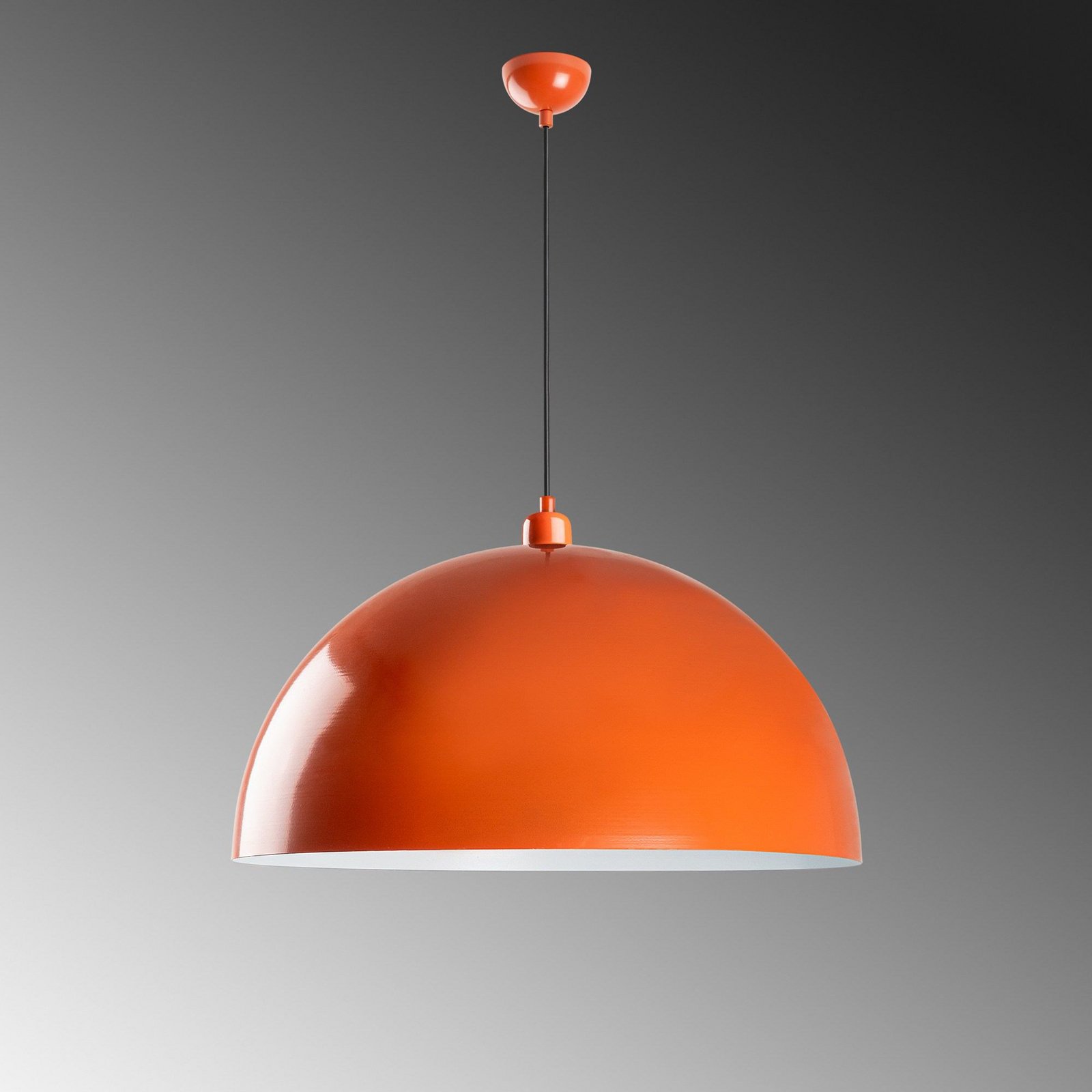 Hängeleuchte Kure, orange, Metall, Ø 60 cm, E27