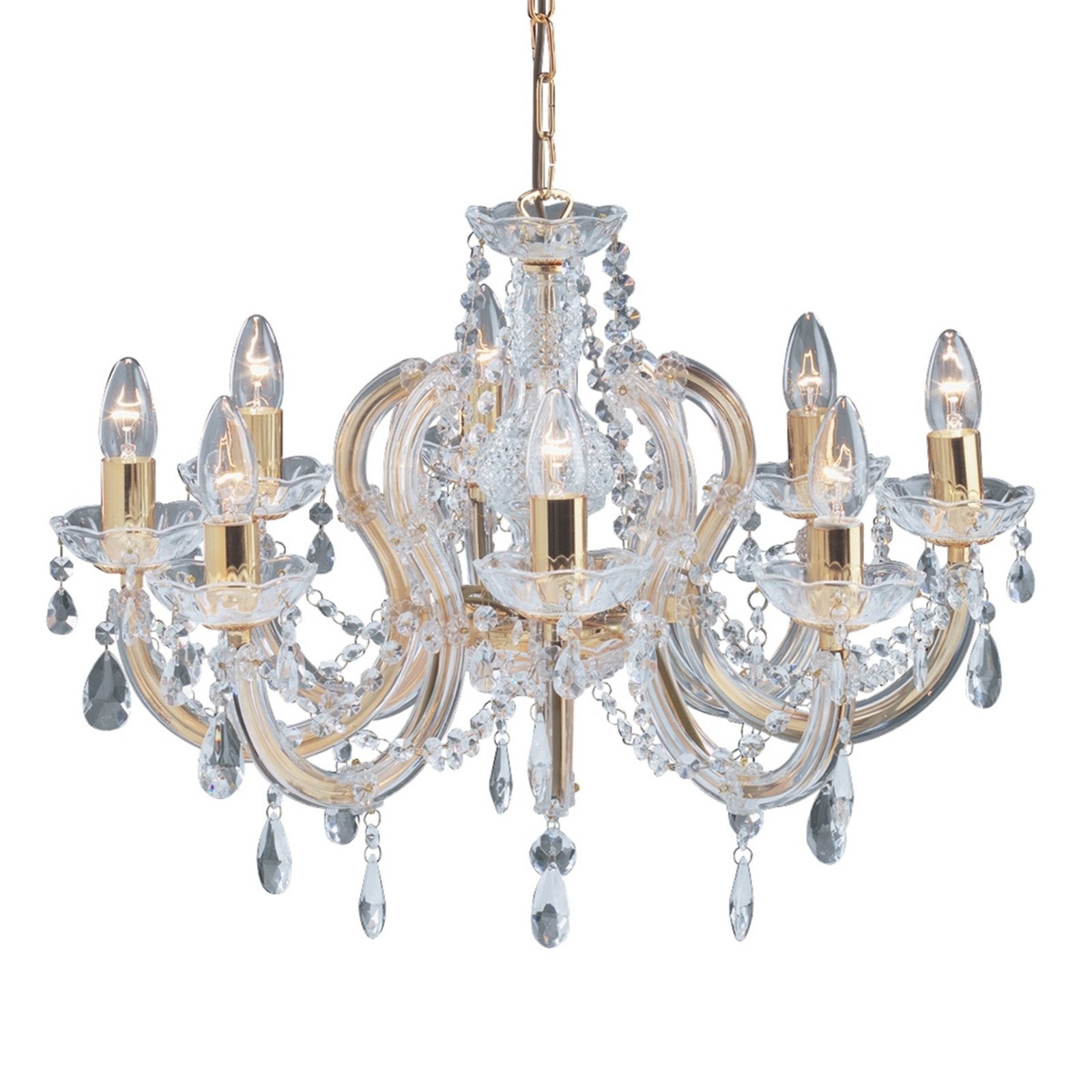 Candelabru Marie Therese alamă 8 becuri