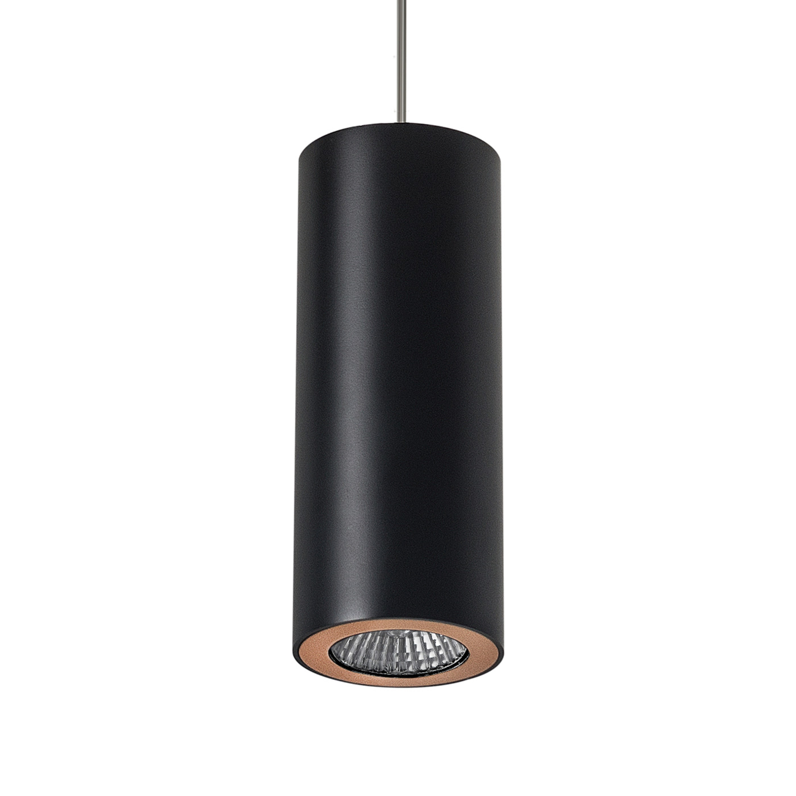 Leds-C4 Pipe hængelampe, sort-gylden - pendel lampe - haengelampe - moderne lampe stue/spisestue - sort, guld - aluminium
