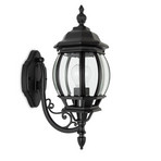 Außenwandlampe Andrew, Kristallglas, stehend