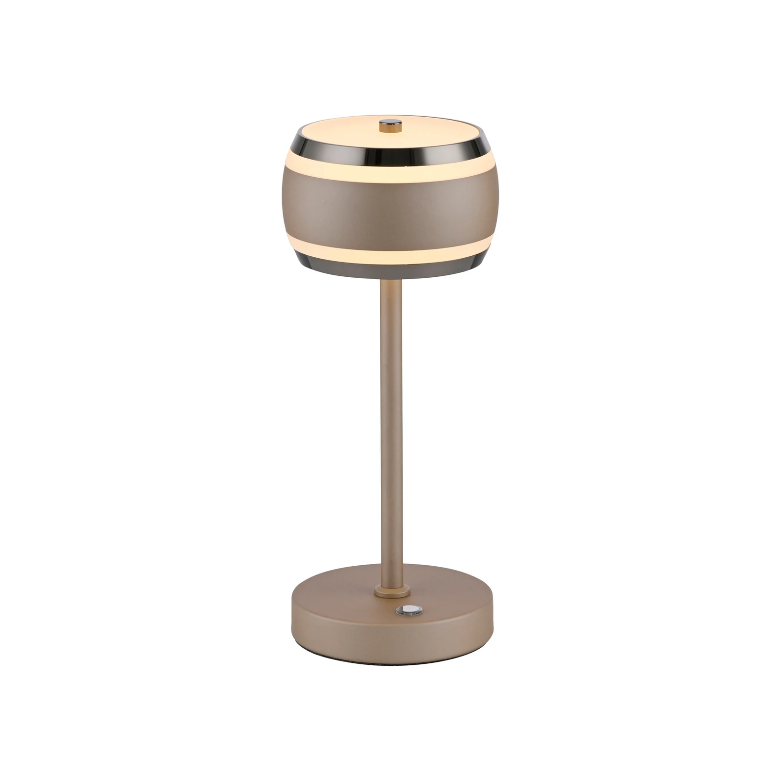Akku-Tischlampe PURE Falling Rings, bronce/dark chrome, CCT