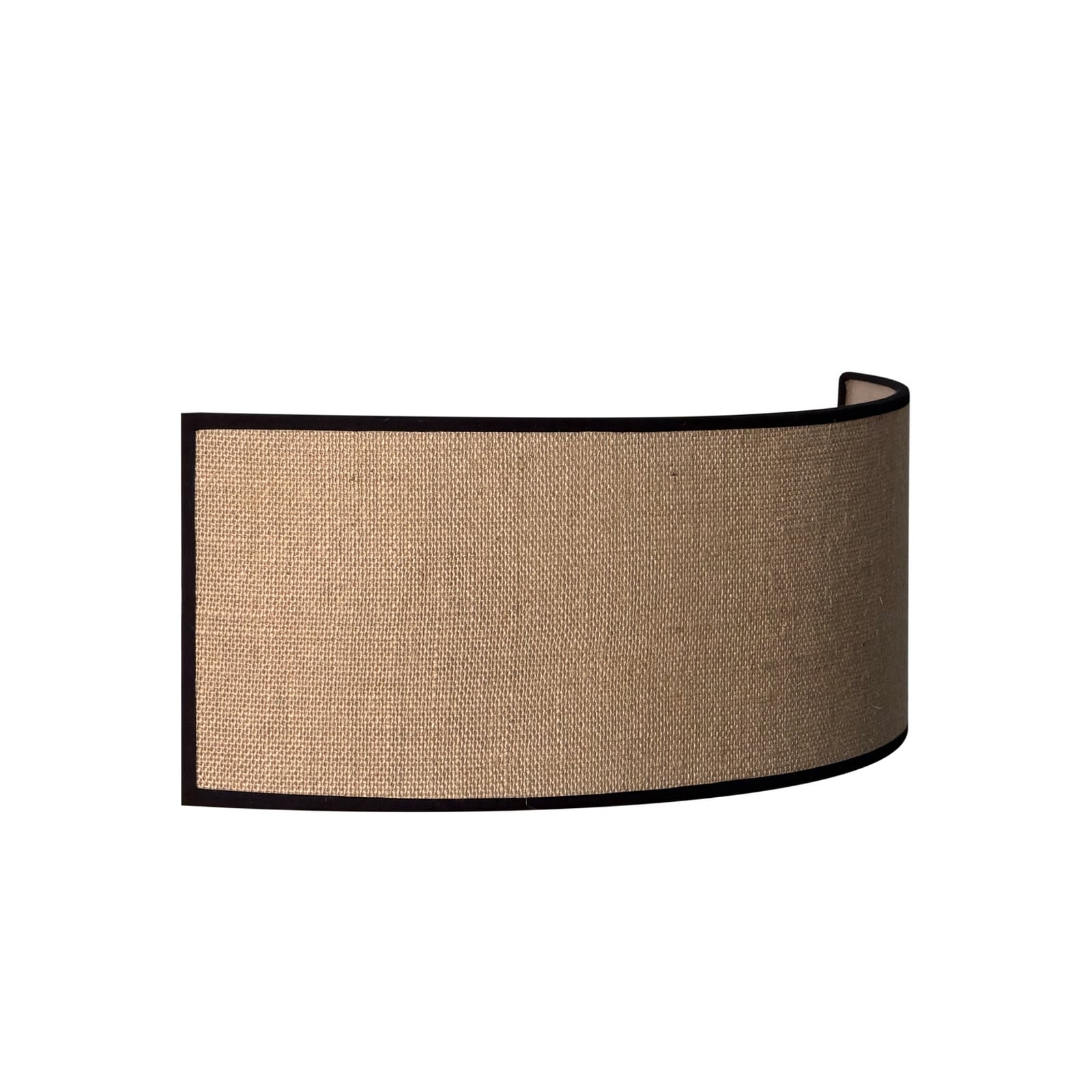 Stenska svetilka Nature, juta/črna, širina 40 cm, tekstil, svetloba Stenska svetilka Nature, juta/črna, širina 40 cm, tekstil, svetloba