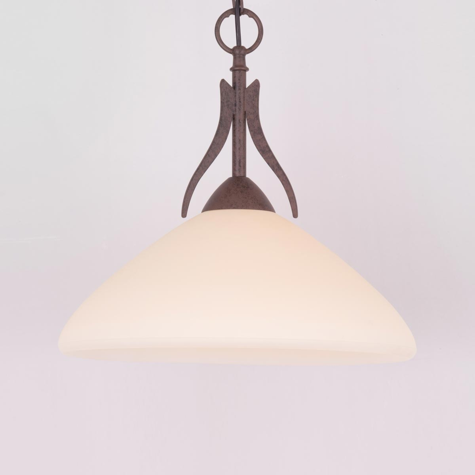 Samuele country house hanging light, 1-bulb cream
