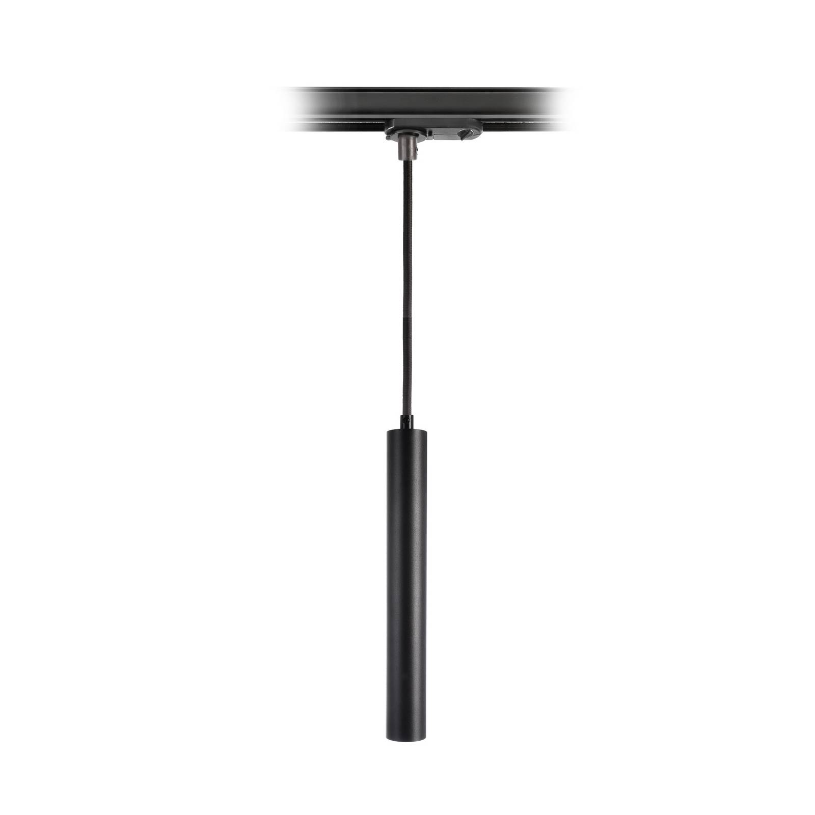 Deko-Light Suspension LED Slim rail monophasé, noir, aluminium, 5 W, 2 700 K