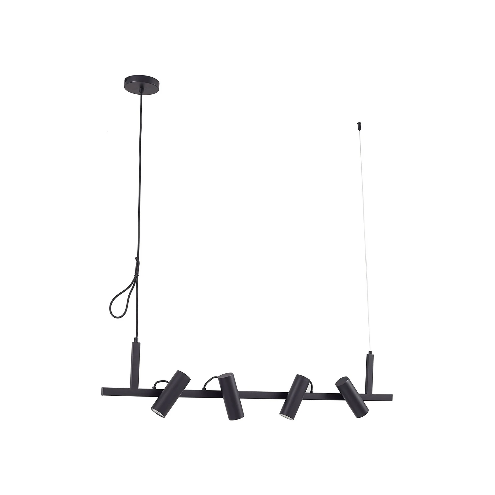 Lucande visilica Lysias, crna, metalna, dužina 120 cm