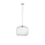 Висяща лампа „Ашфорд“, прозрачна, Ø 40 см, стъкло