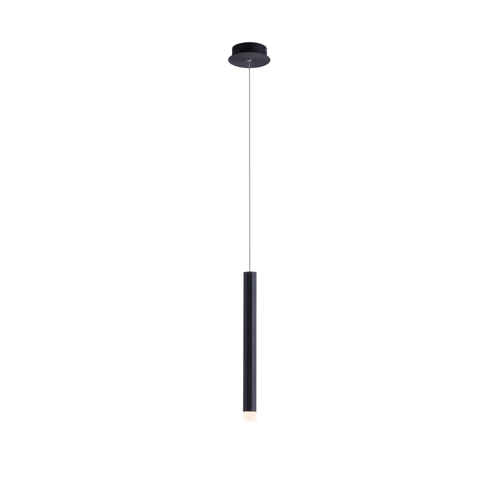 Suspension LED Bruno à 1 lampe, noire