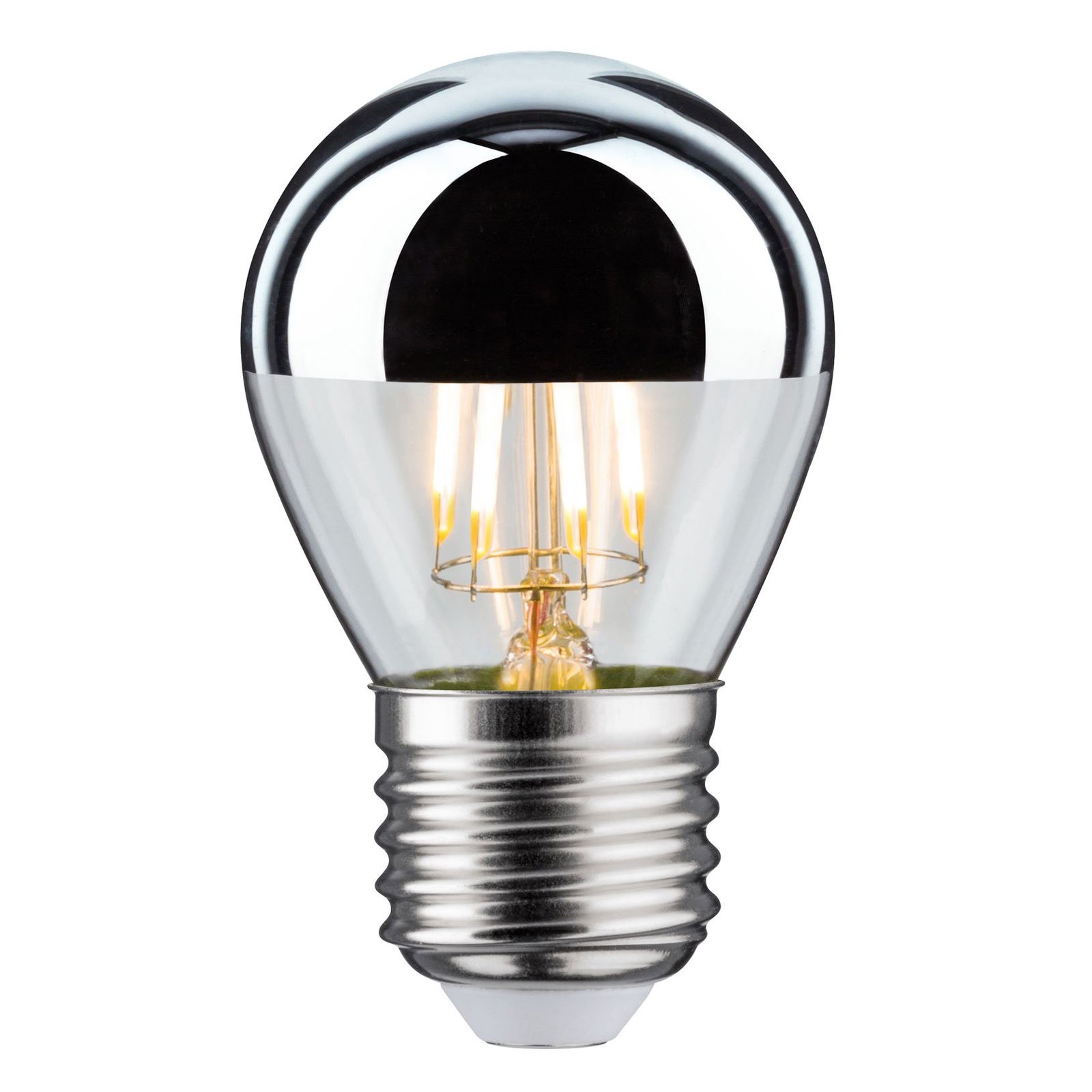 LED-lampa E27 droppe 827 toppförspeglad 4,8W