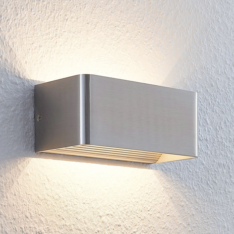 LED-Wandleuchte Lonisa, nickel, 20 cm