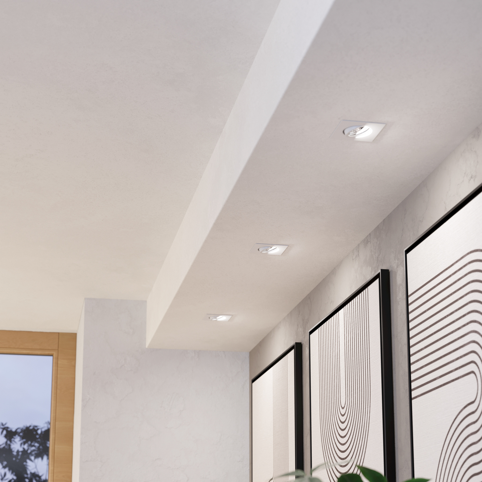 Spot încast. Saliceto unghiular rotativ 4.000K alb