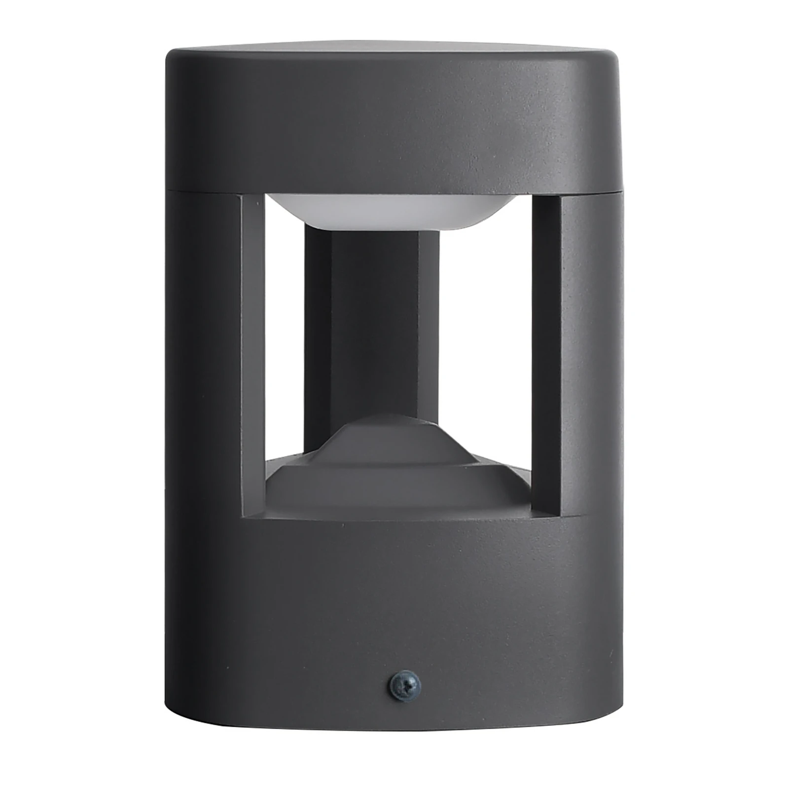 Lucande Candeeiro pilar LED Pirron, 20 cm, triangular, IP54