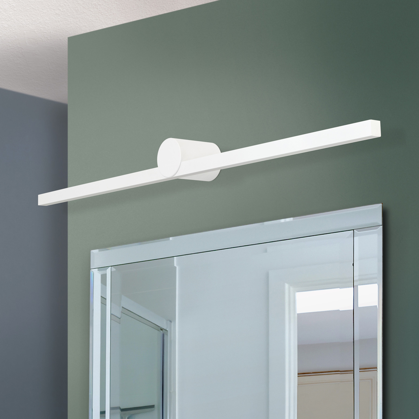 Lámpara de espejo LED Beauty ancho 101cm, blanco