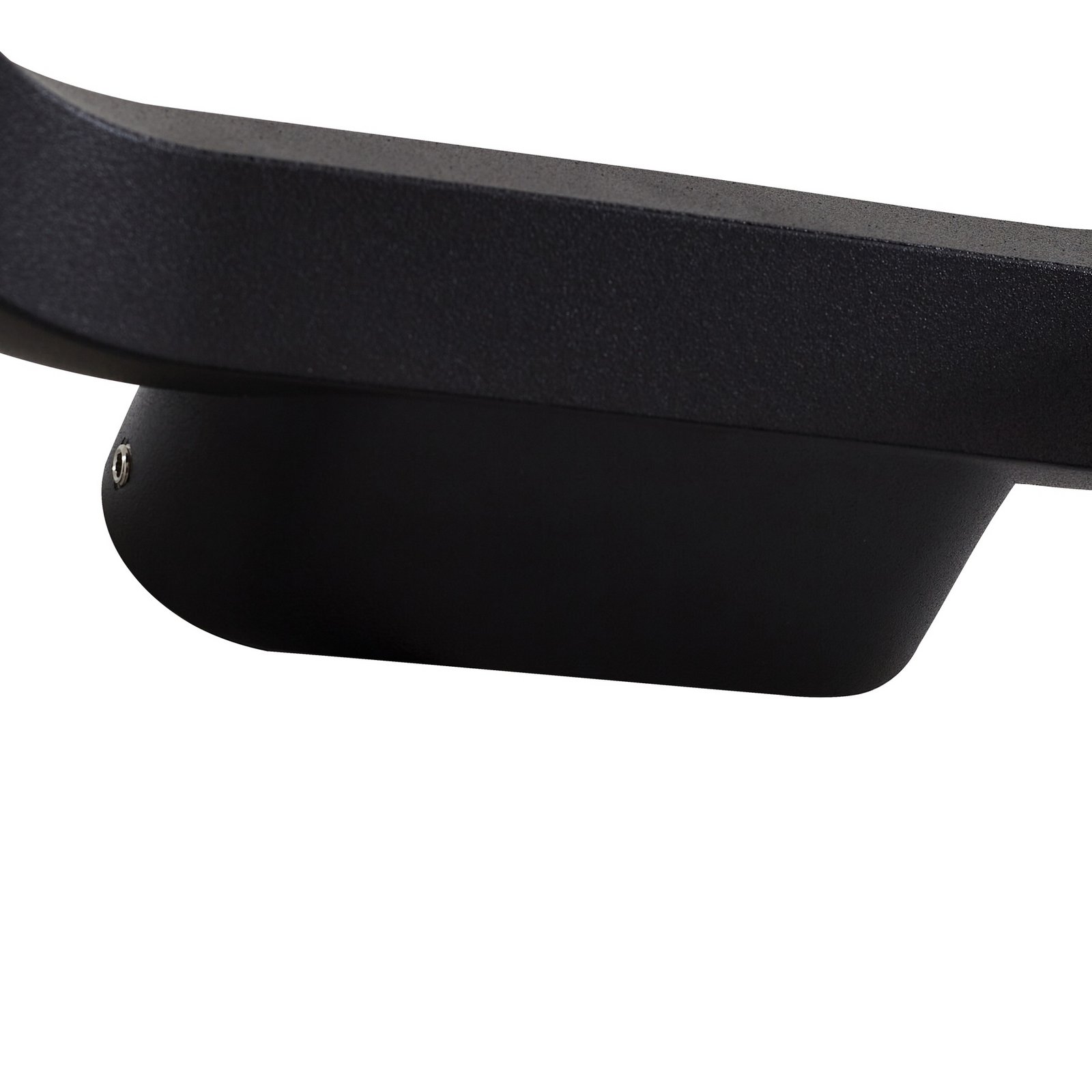 LOOP Candeeiro de parede exterior LED, IP44, 25 cm, preto, metal - Lucande