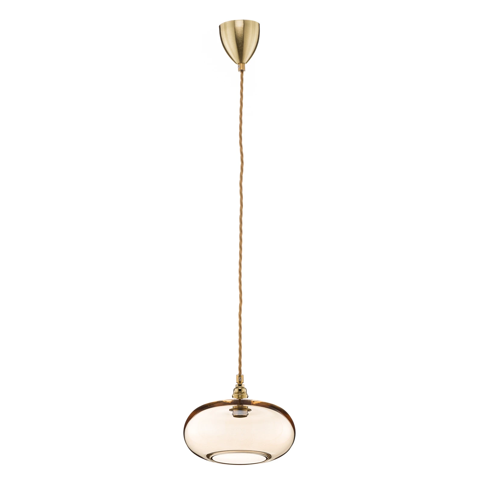 EBB & FLOW Horizon sospensione fumè oro Ø 21 cm