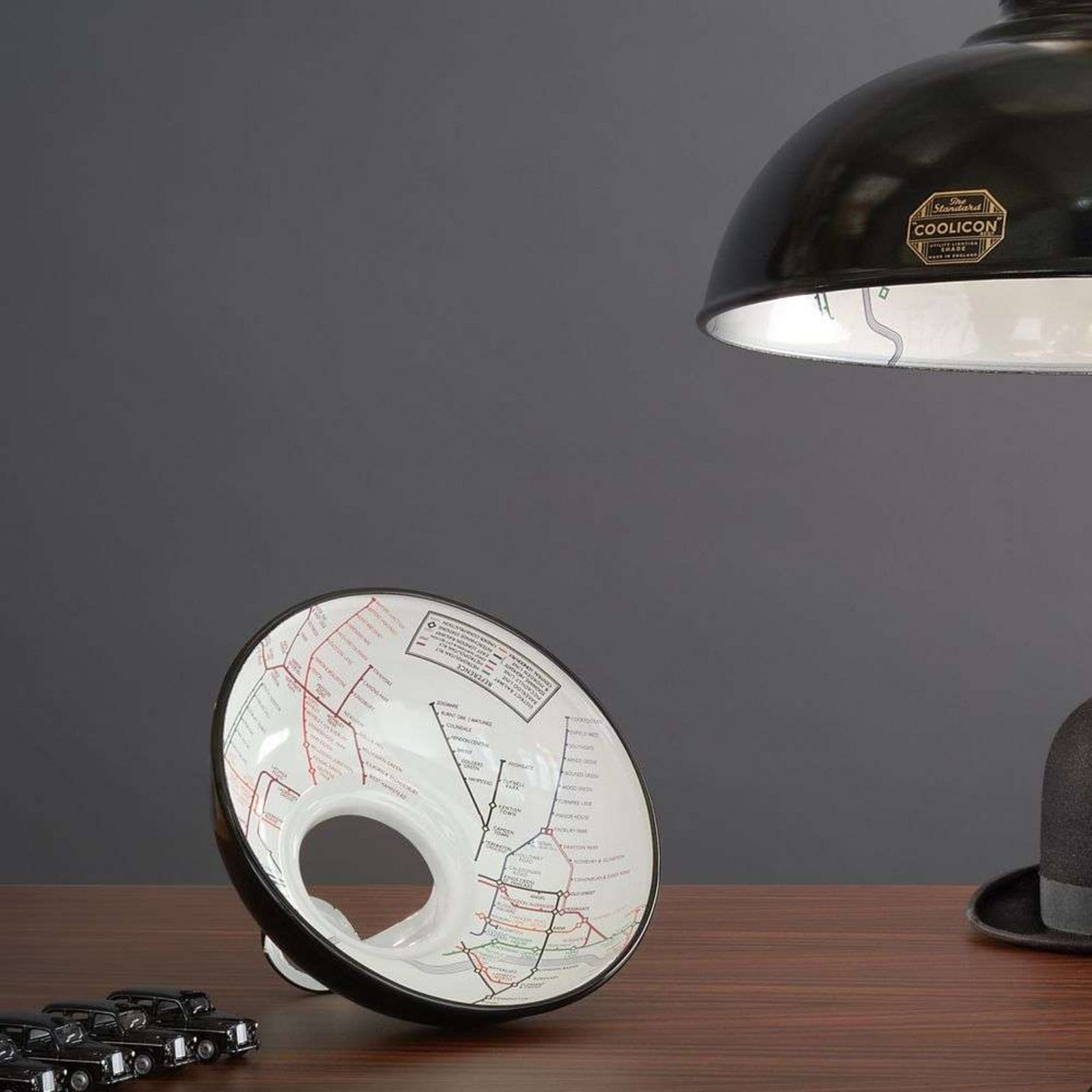 Original 1933 Hängelampe, Ø 22,8 cm, schwarz Coolicon - Wohnzimmer - Design - Metall