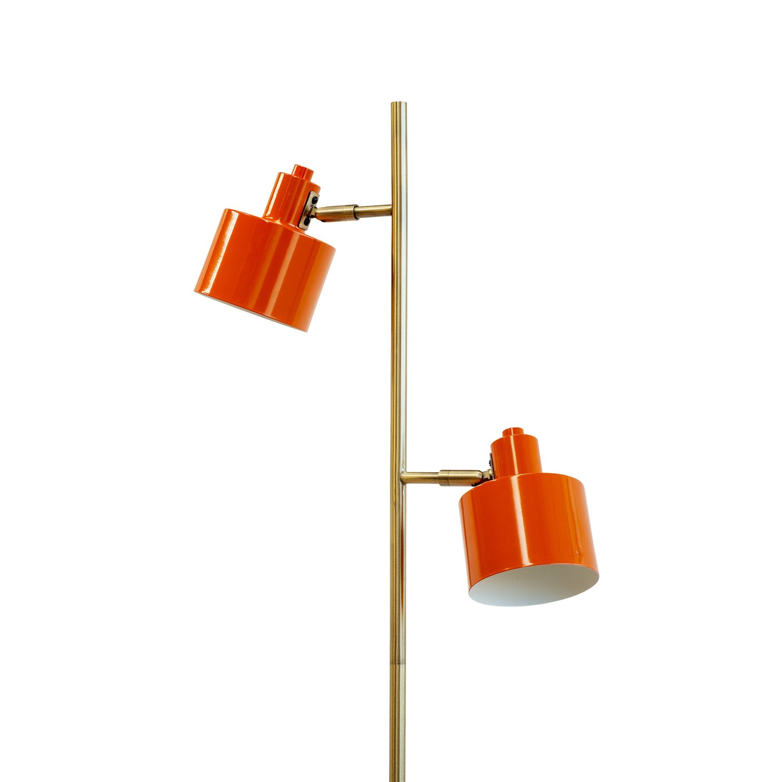 Dyberg Larsen Ocean floor lamp 2-bulb orange/brass
