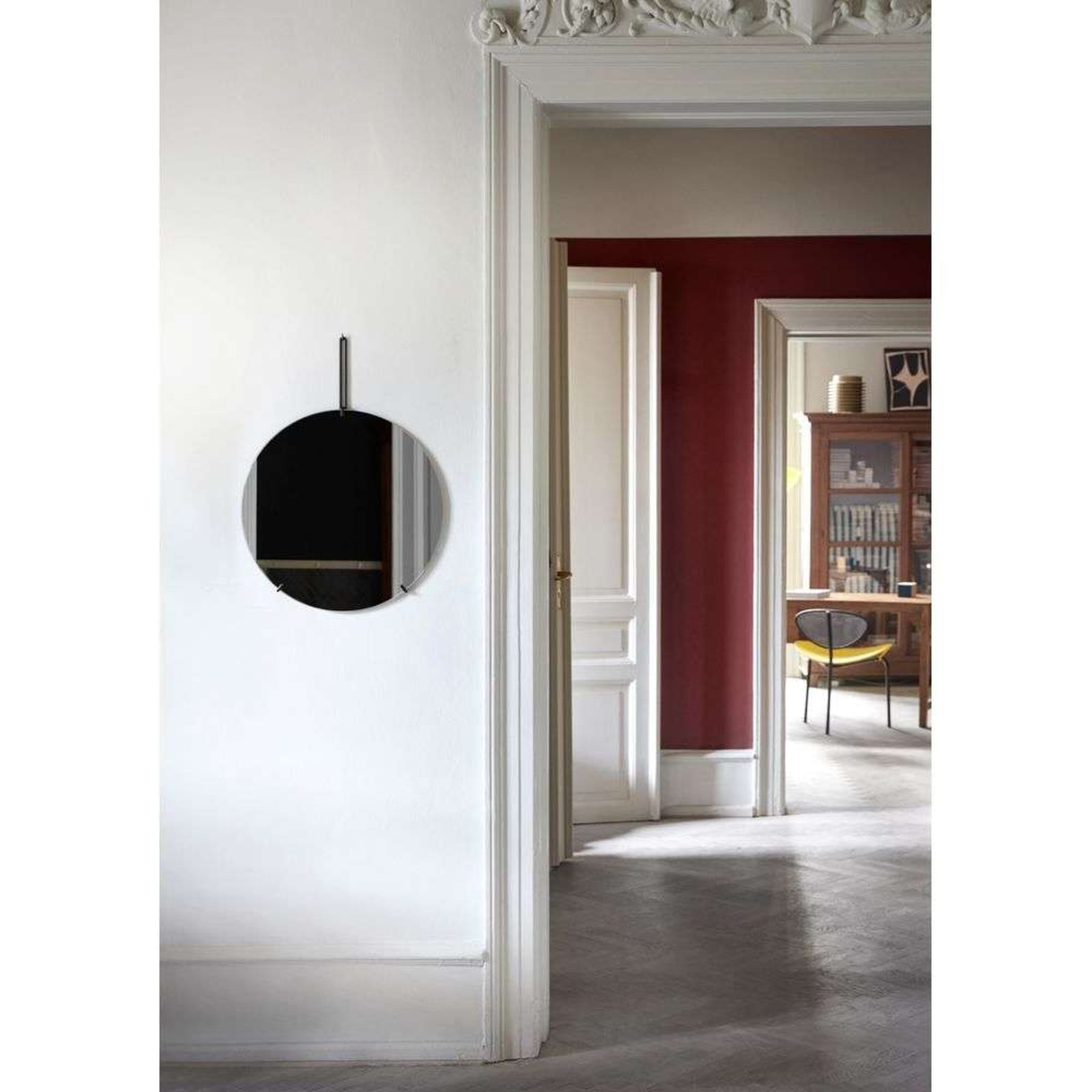 Wall Mirror Ø50 Black - Moebe